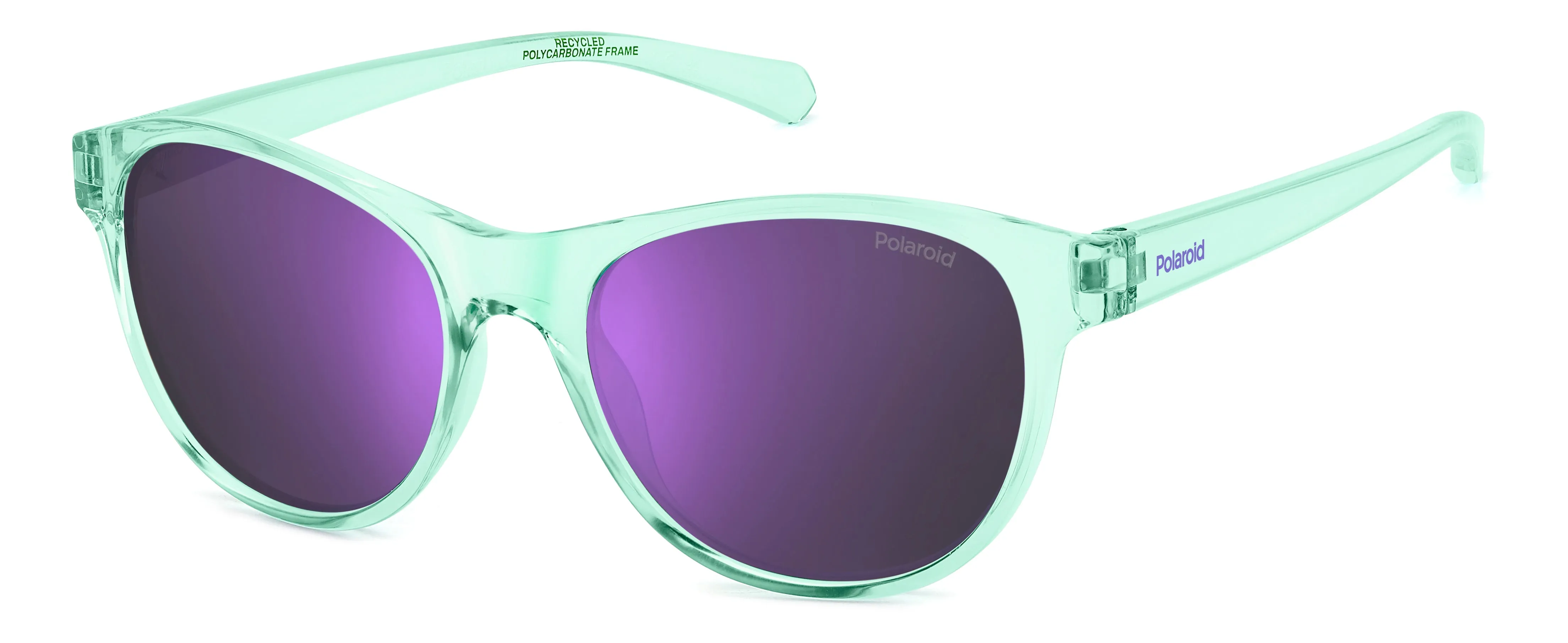 Polaroid Junior Polaroid PLD 8066/S WK2/MF Occhiali da sole bambino Policarbonato Azzurro Viola Squadrata Polarizzata Specchiato