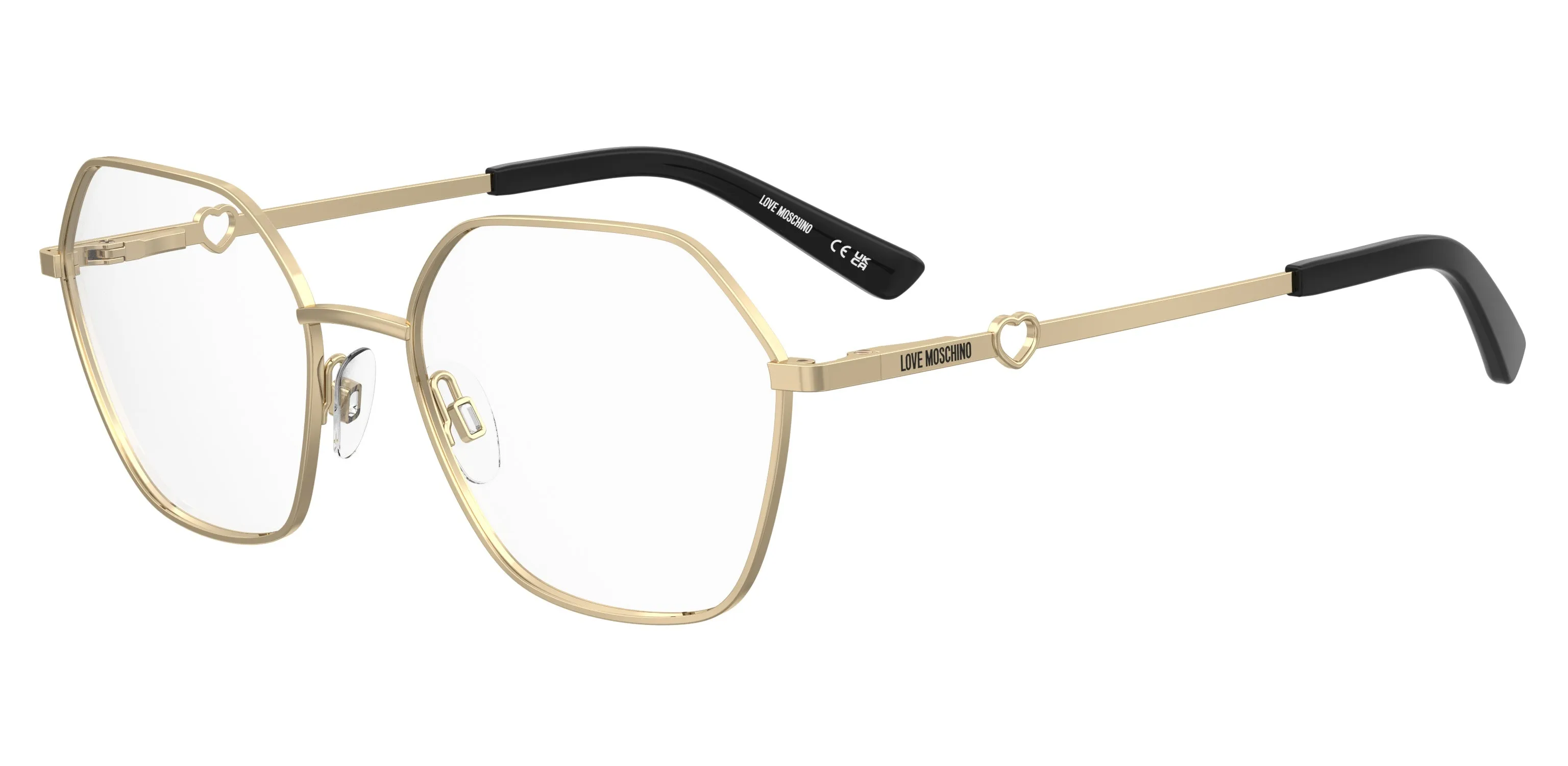 Moschino MOL650 000 Montature da vista Metallo Oro Rotonda Normale