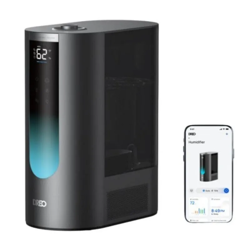 Umidificatore Purificatore Smart Display LED 6L Ultrasilenzioso Hot&Cold Control Aroma