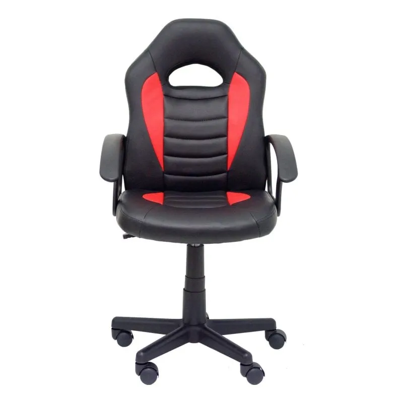 Sedia gaming PIQUERAS Y CRESPO Mohedas nera e rossa girevole imbottita regolabile con braccioli fissi