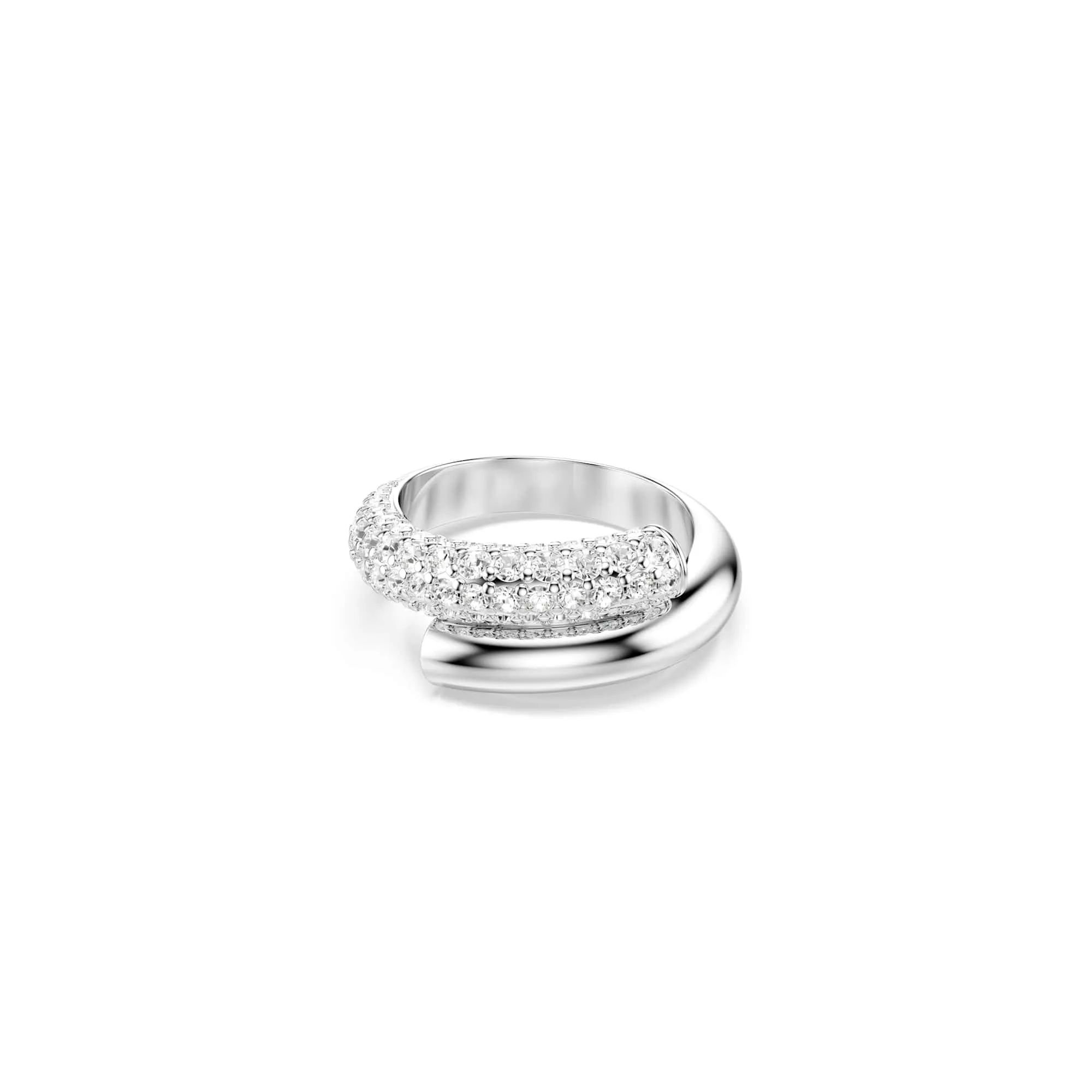 Swarovski Anello Dextera, Bianco, Placcato rodio