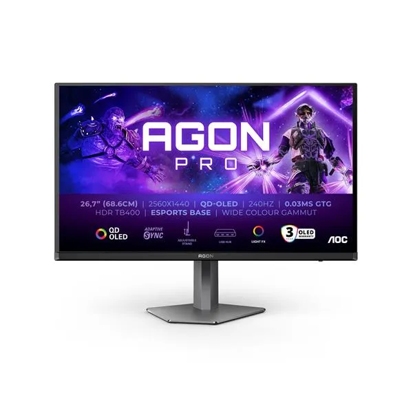 Aoc 26 7 Monitor Qd-Oled 2K Reg Alt 240Hz AG276QZD2