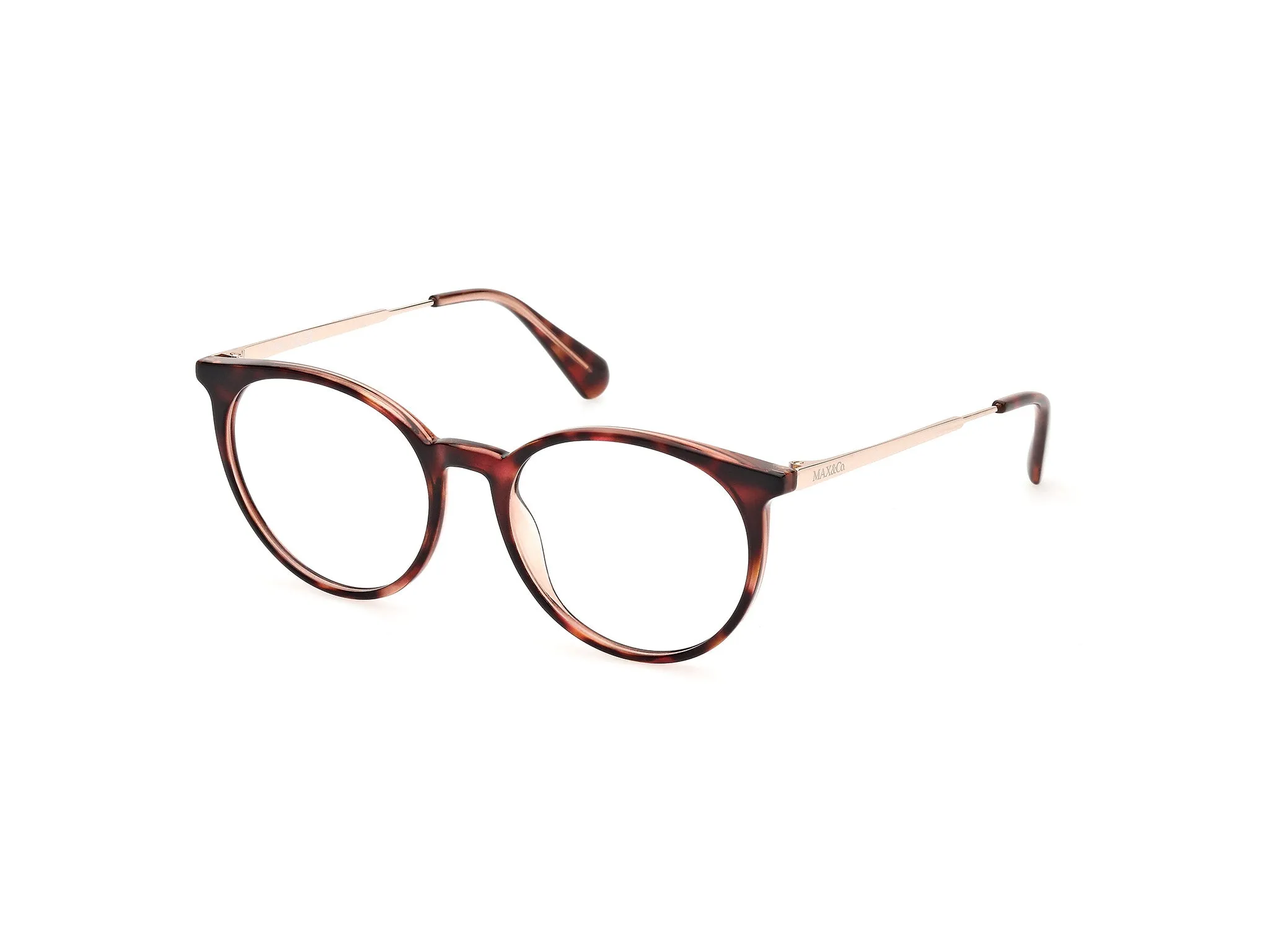 MAX&Co MO5145 55 Montature da vista Iniettato Havana Rotonda Normale