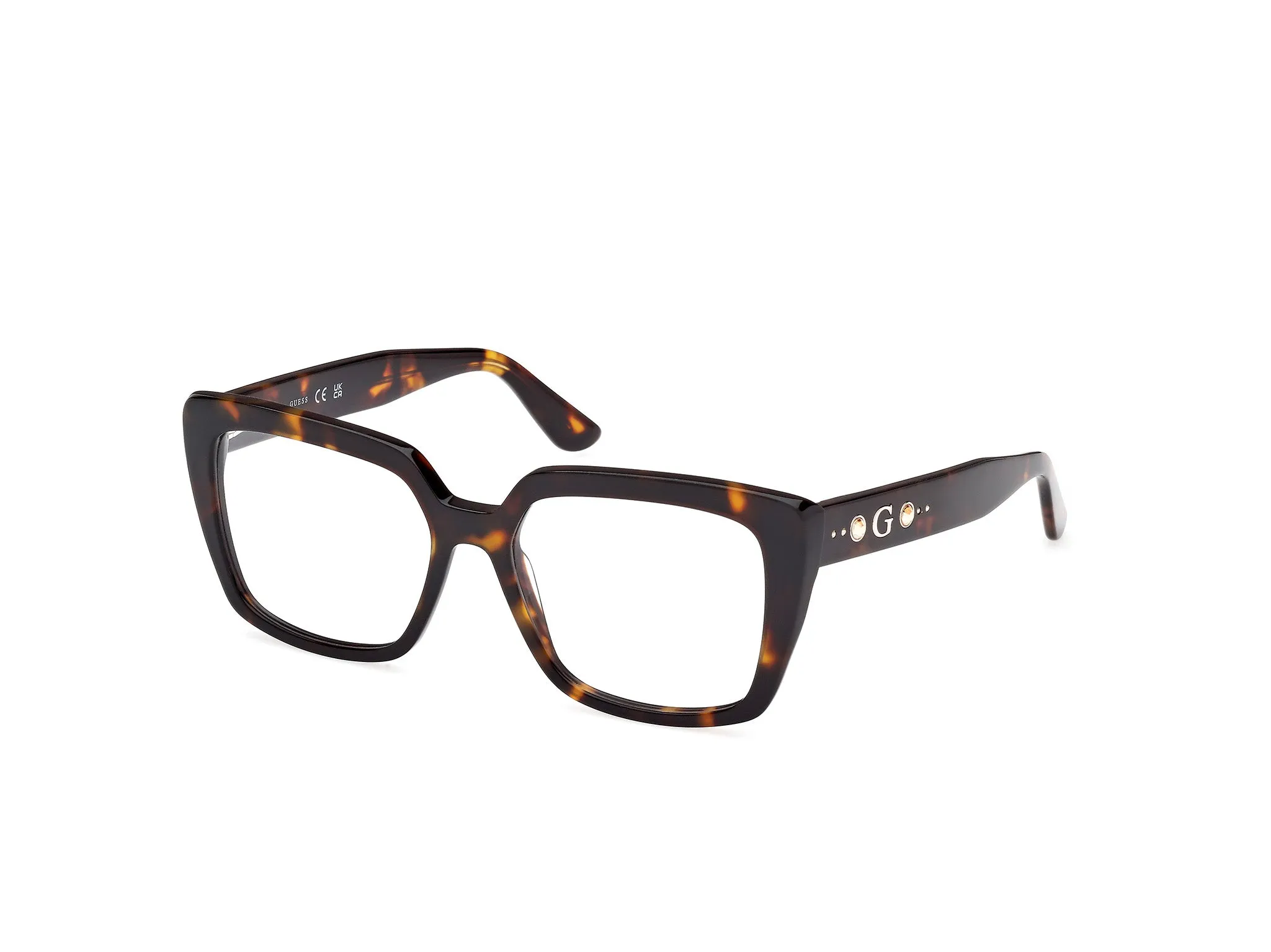 Guess GU50174 52 Montature da vista Acetato Havana Squadrata Normale