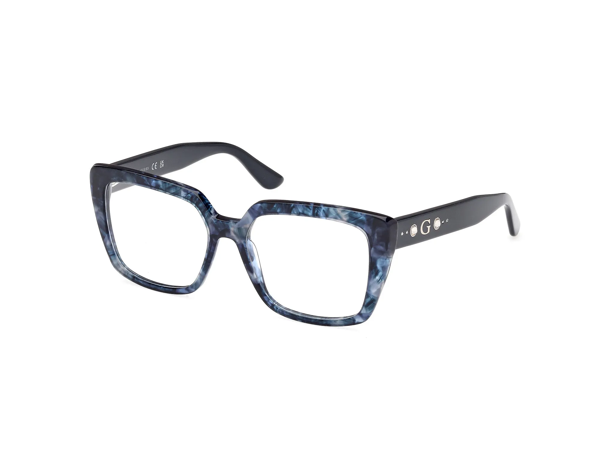Guess GU50174 92 Montature da vista Acetato Blu Squadrata Normale