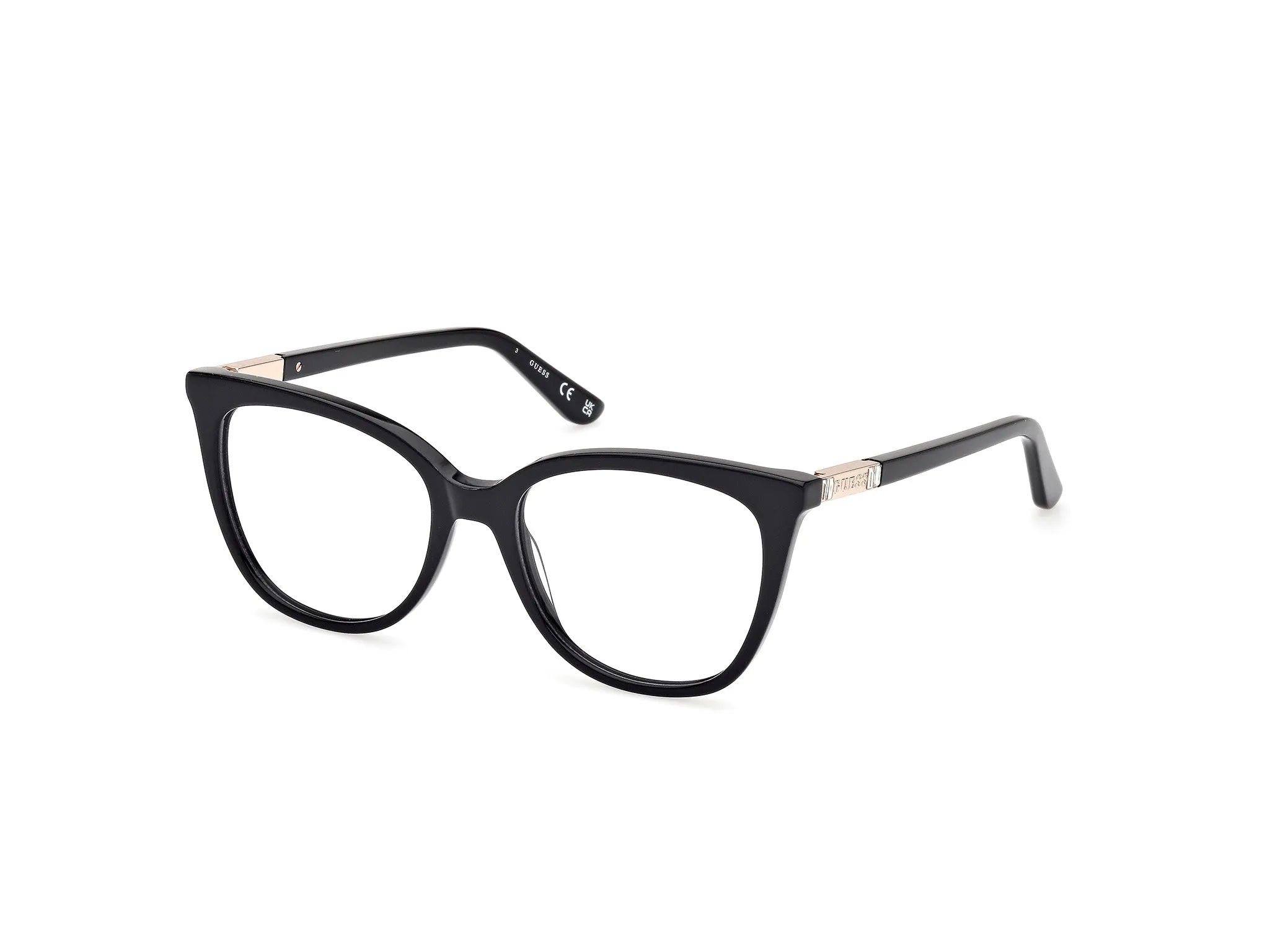 Guess GU50197 1 Montature da vista Acetato Nero Squadrata Normale