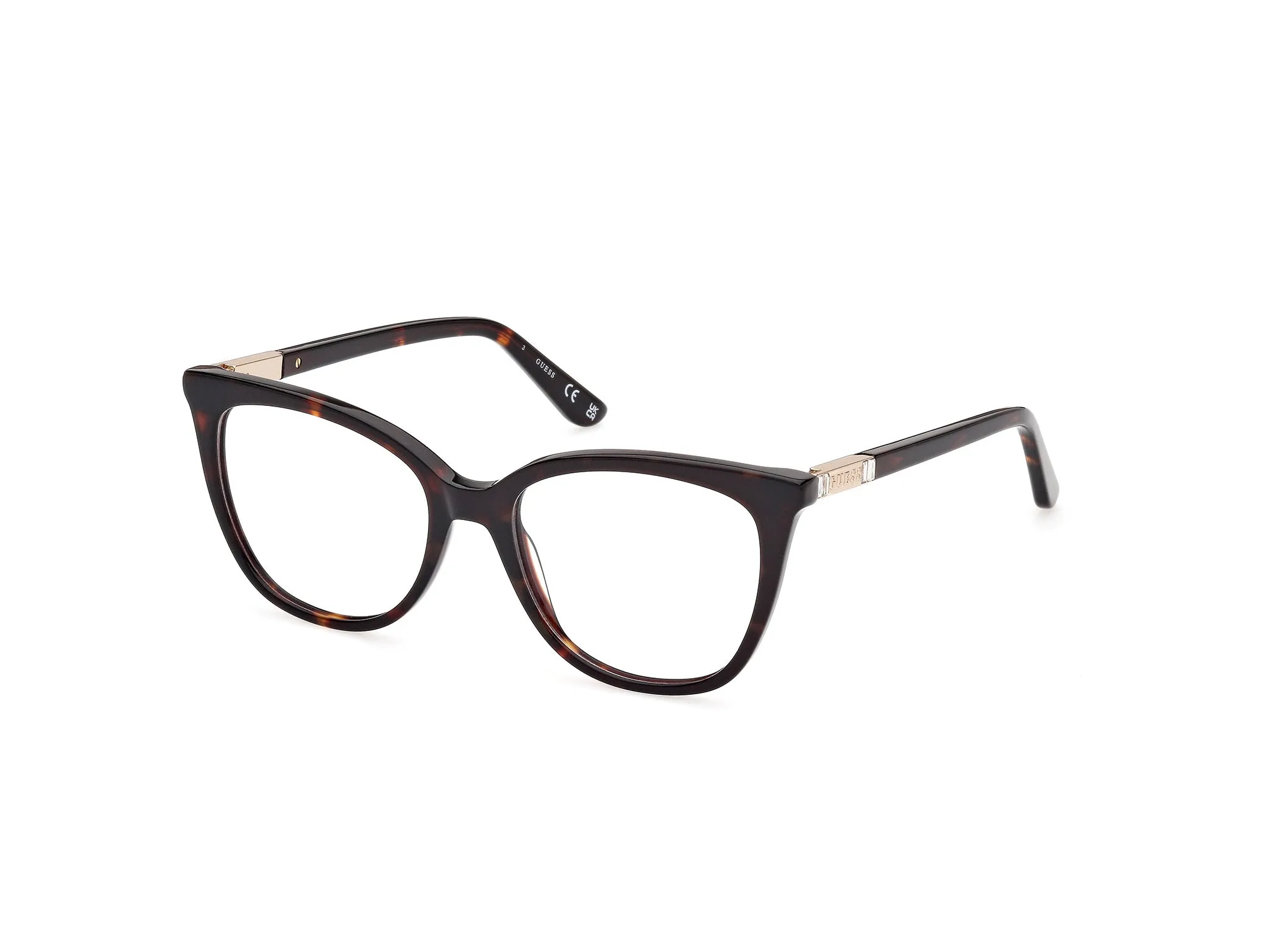 Guess GU50197 52 Montature da vista Acetato Havana Squadrata Normale