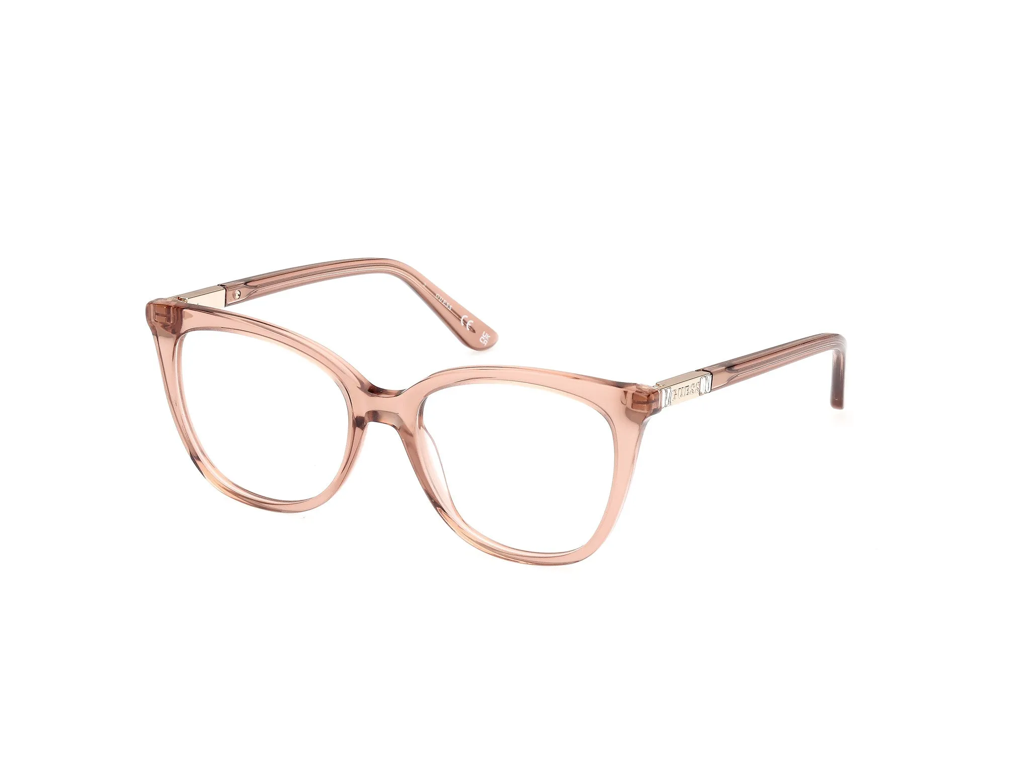 Guess GU50197 57 Montature da vista Acetato Beige Squadrata Normale