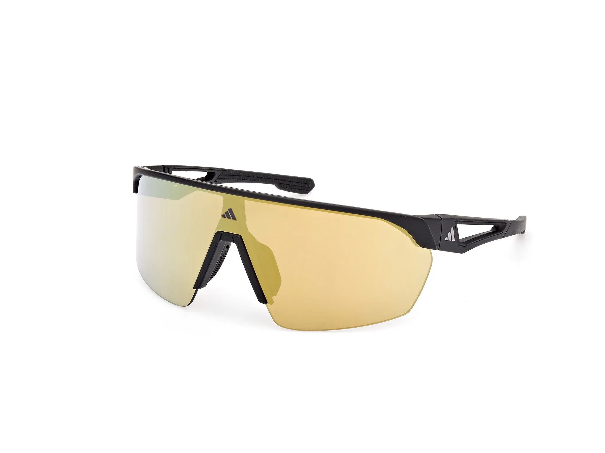 Adidas Sport SP0103 ANEMOS 02G Occhiali da sole Iniettato Nero Marrone Maschera Normale
