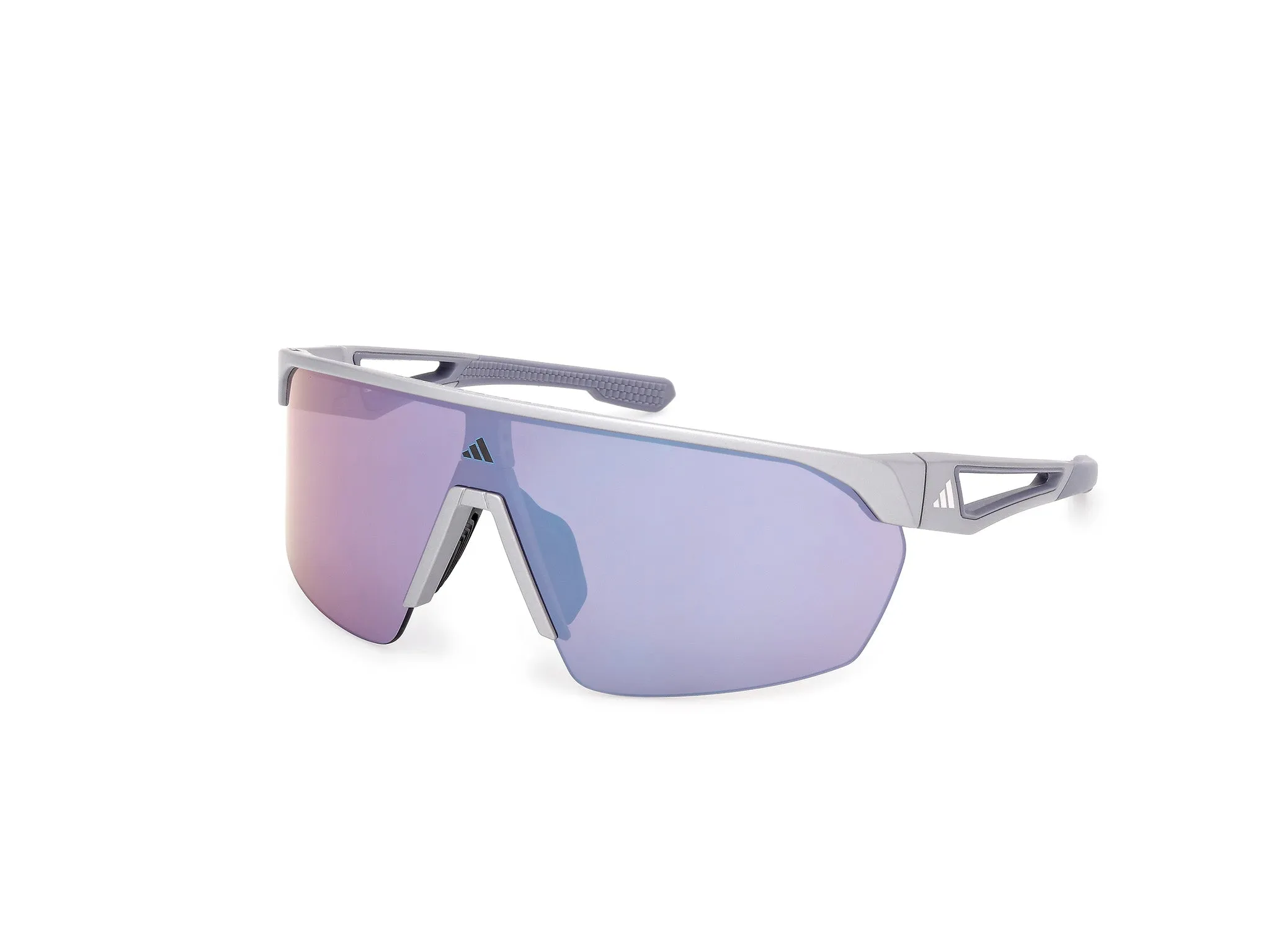Adidas Sport SP0103 ANEMOS 20Z Occhiali da sole Iniettato Grigio Viola Maschera Normale