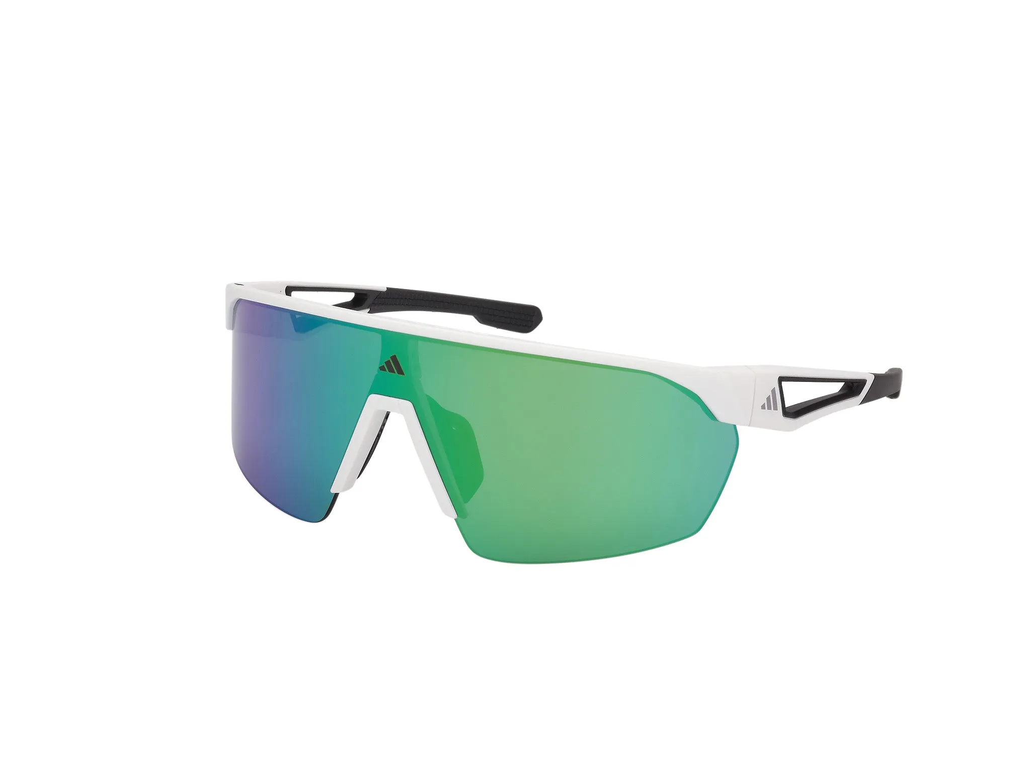 Adidas Sport SP0103 ANEMOS 21Q Occhiali da sole Iniettato Bianco Verde Maschera Normale