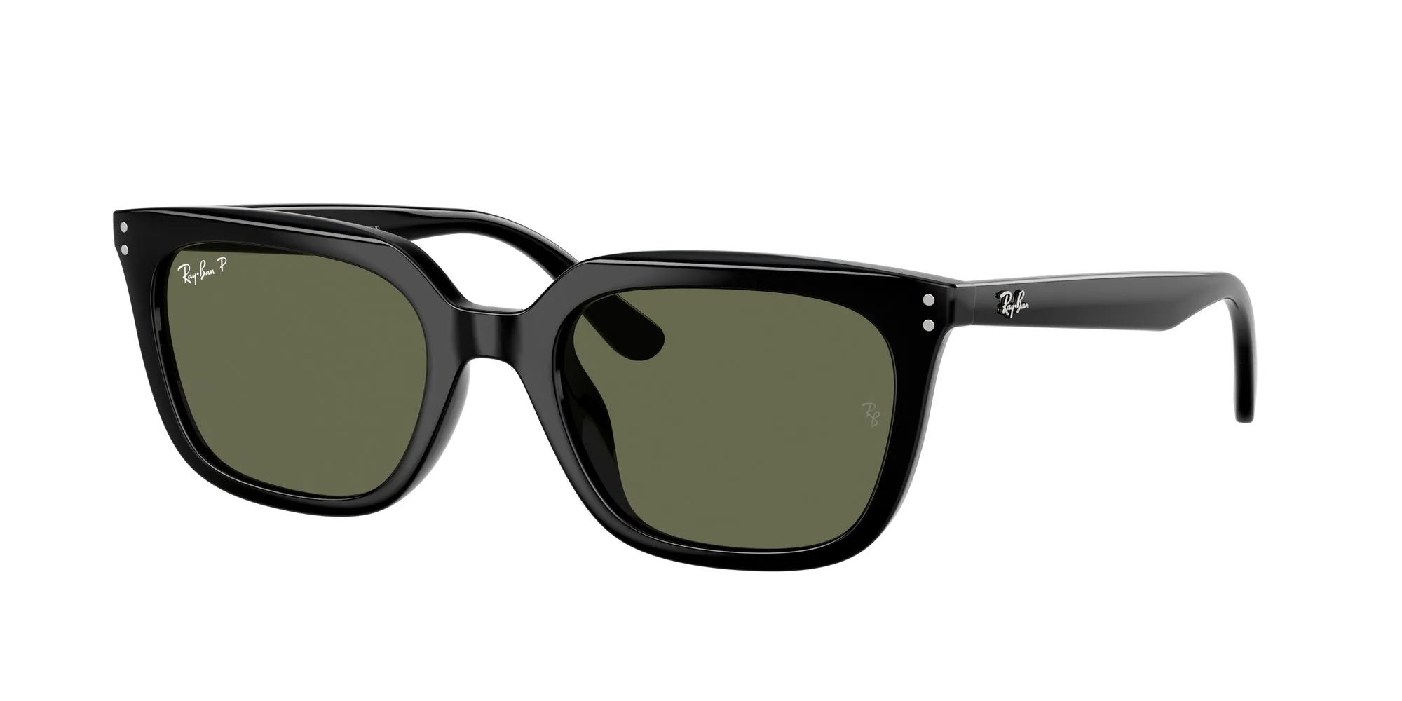 Ray - Ban RB4439D 901/9A Occhiali da sole Acetato Nero Verde Squadrata Polarizzata