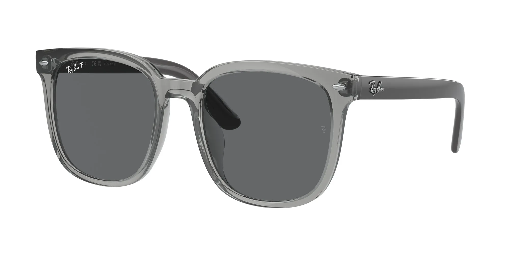 Ray - Ban RB4401D 659981 Occhiali da sole Iniettato Grigio Grigio Squadrata Polarizzata