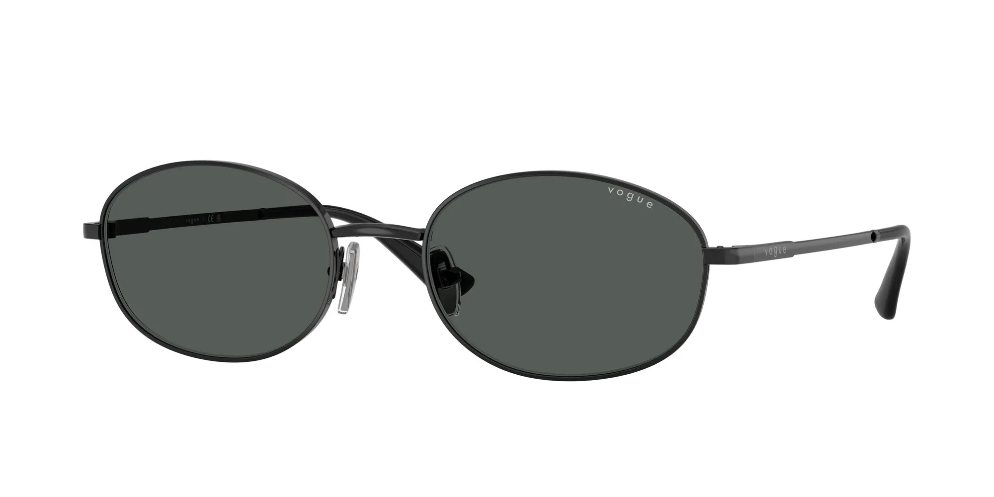 VOGUE EYEWEAR VO4323S 352/87 Occhiali da sole Metallo Nero Grigio Rotonda Normale