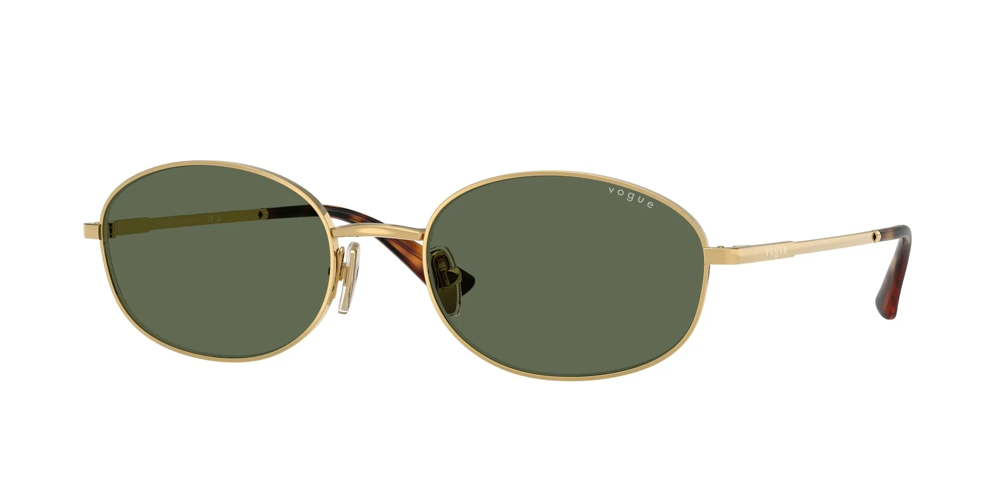 VOGUE EYEWEAR VO4323S 280/71 Occhiali da sole Metallo Oro Verde Rotonda Normale