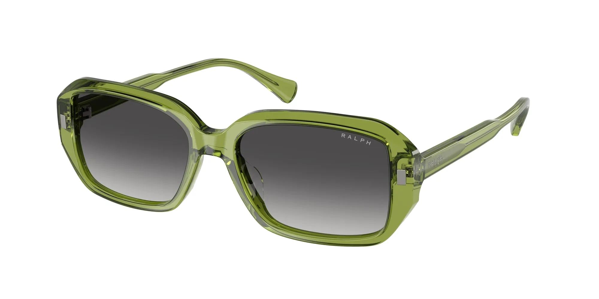 Ralph Lauren RA5325U 62228G Occhiali da sole Acetato Verde Grigio Squadrata Normale Sfumato