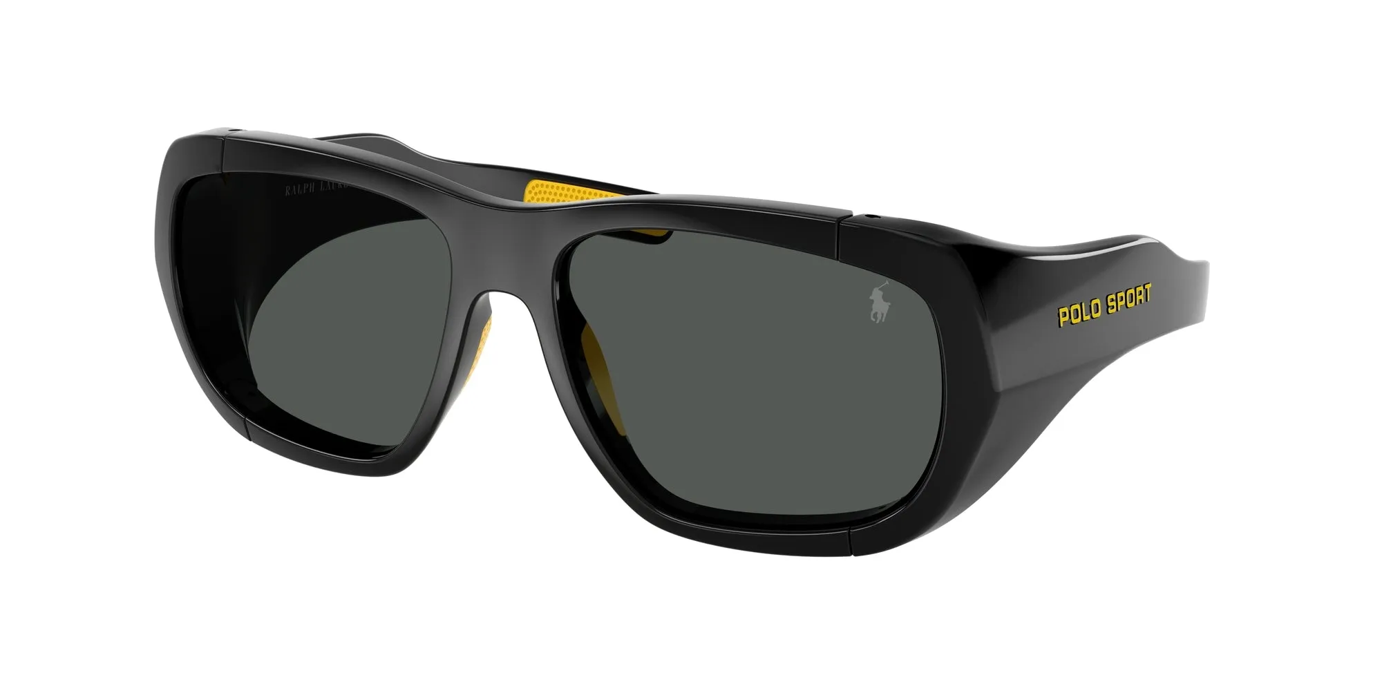 Polo Ralph Lauren PH4219U 500187 Occhiali da sole Iniettato Nero Grigio Geometrica Normale