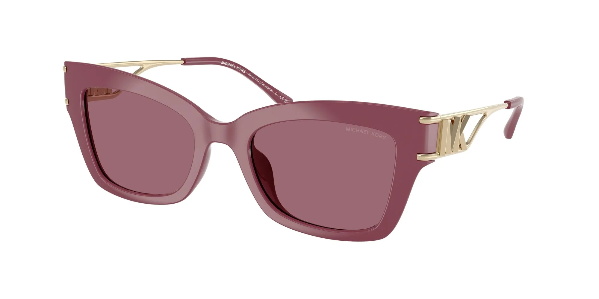 Michael Kors MK2237U CANTABRIA 32561A Occhiali da sole Iniettato Viola Farfalla Normale