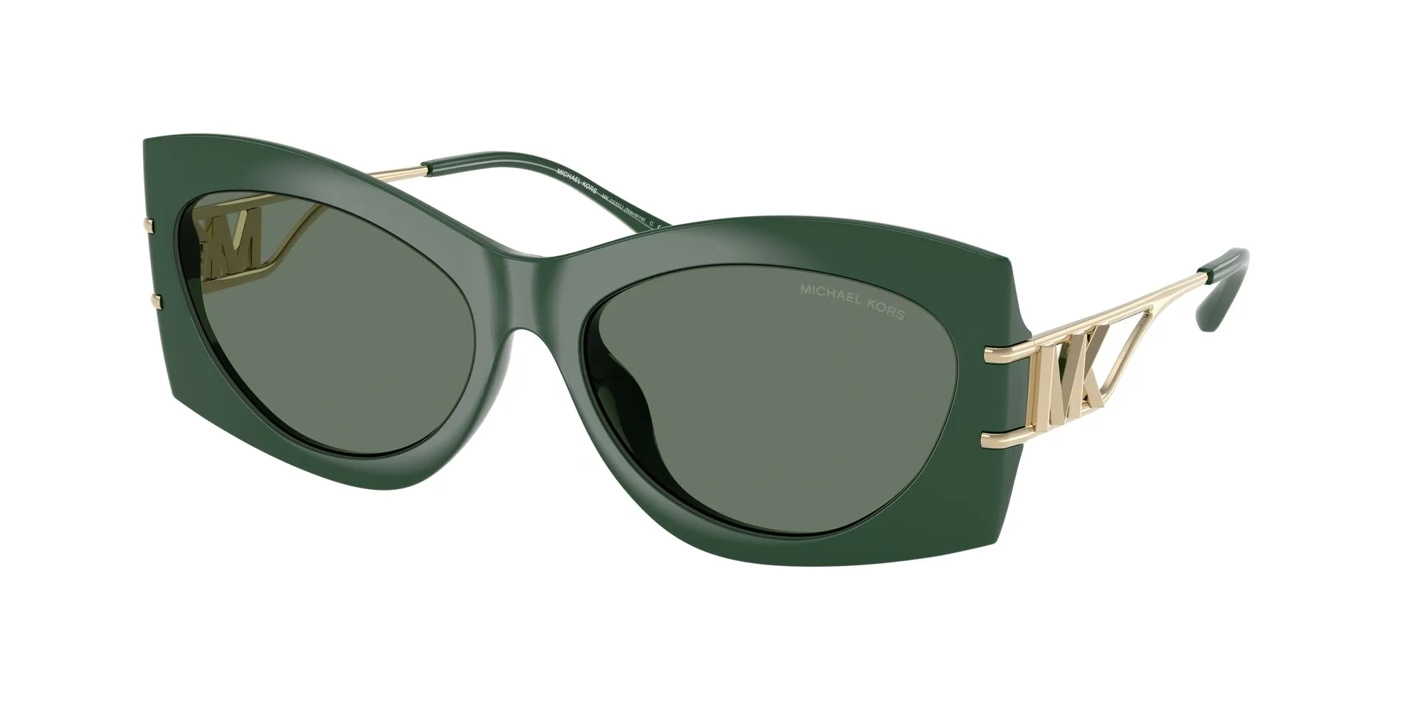 Michael Kors MK2235U NAVARRA 40063H Occhiali da sole Iniettato Verde Verde Geometrica Normale
