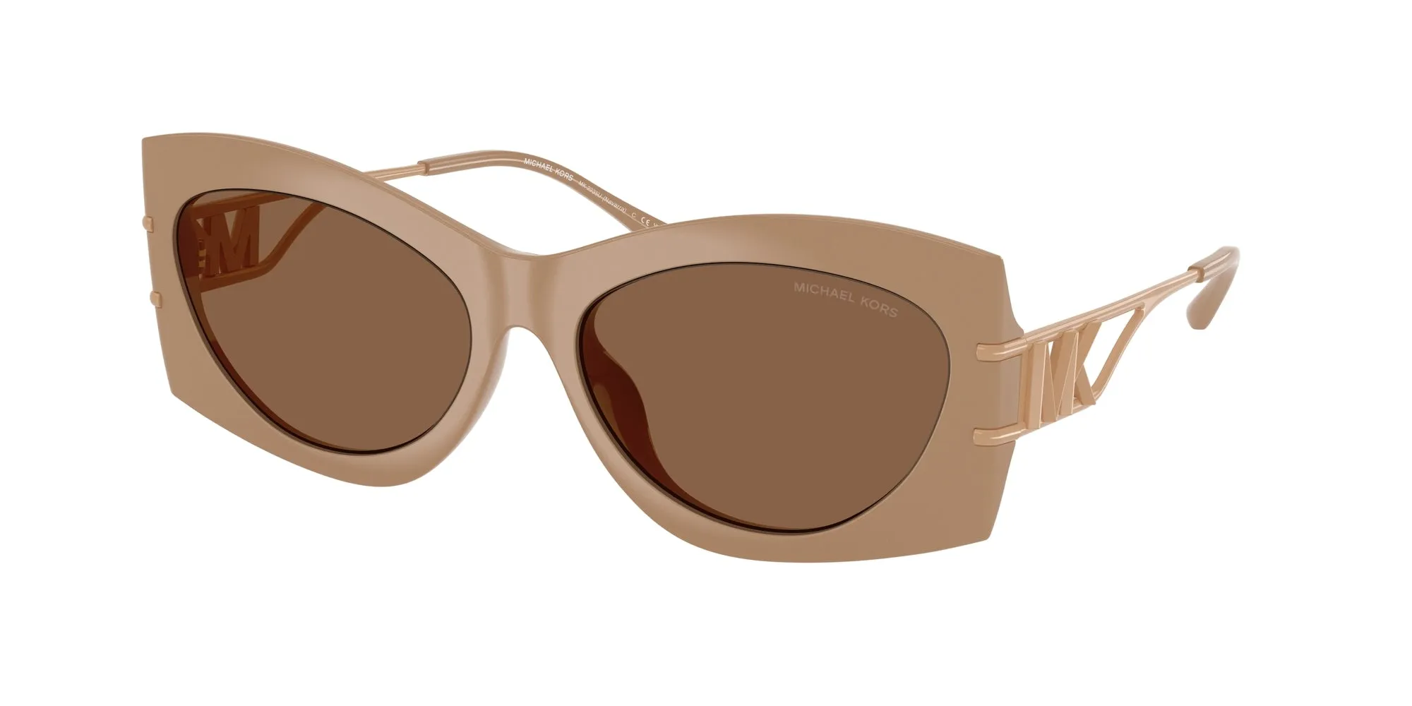 Michael Kors MK2235U NAVARRA 355573 Occhiali da sole Iniettato Marrone Marrone Geometrica Normale
