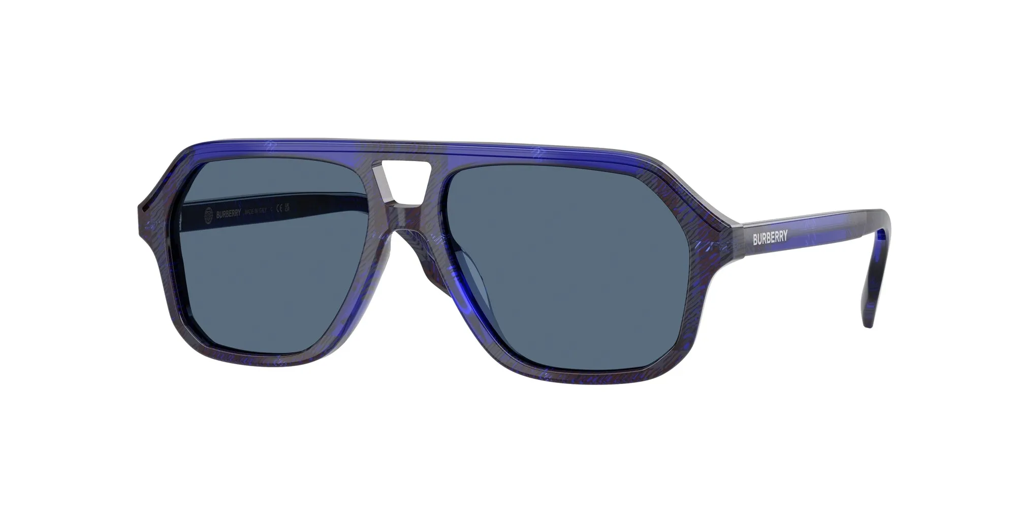 Burberry JB4340 411480 Occhiali da sole Acetato Blu Blu Geometrica Normale