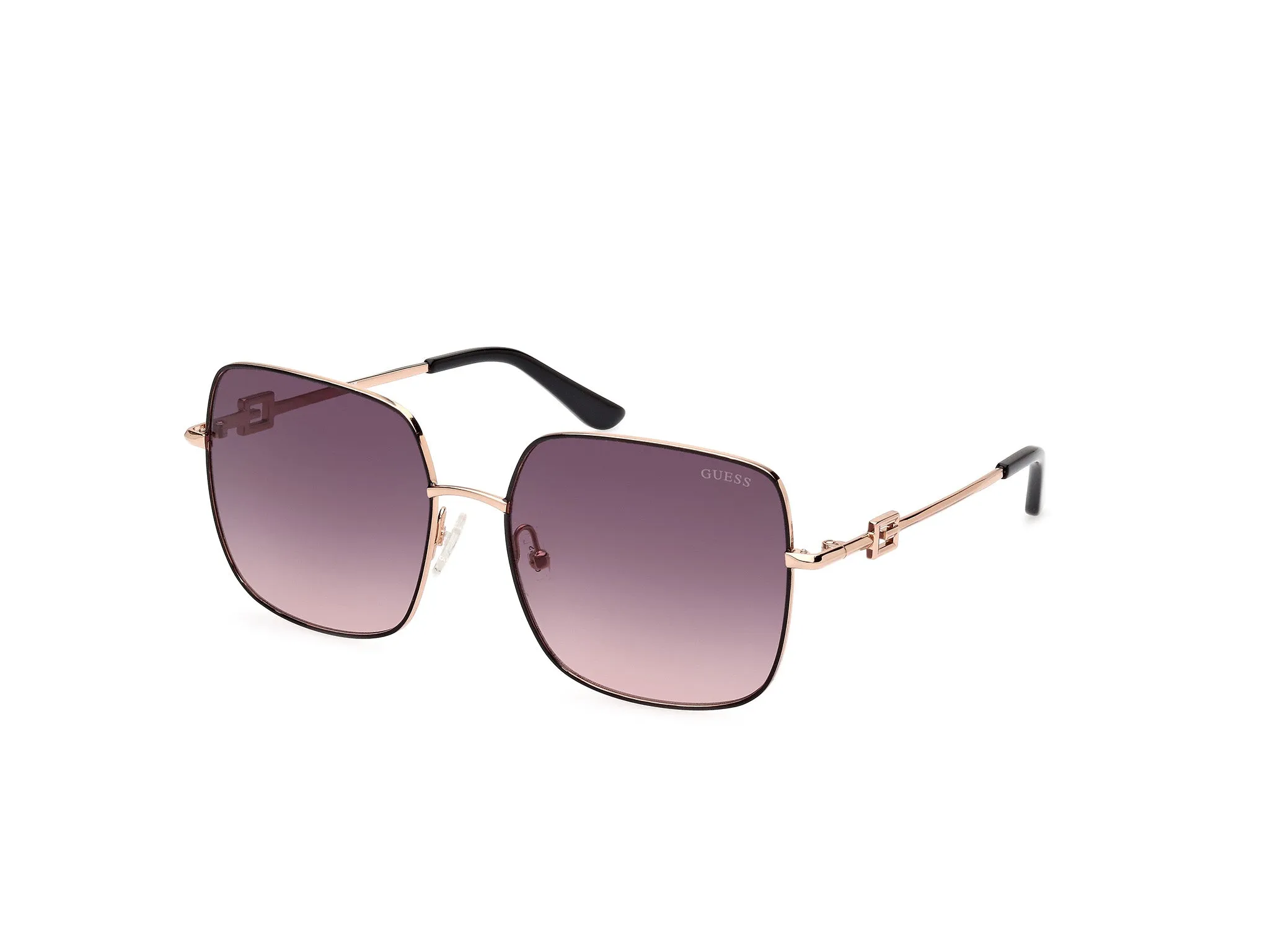 Guess GU7906-H 05B Occhiali da sole Metallo Nero Fumo Squadrata Normale Sfumato