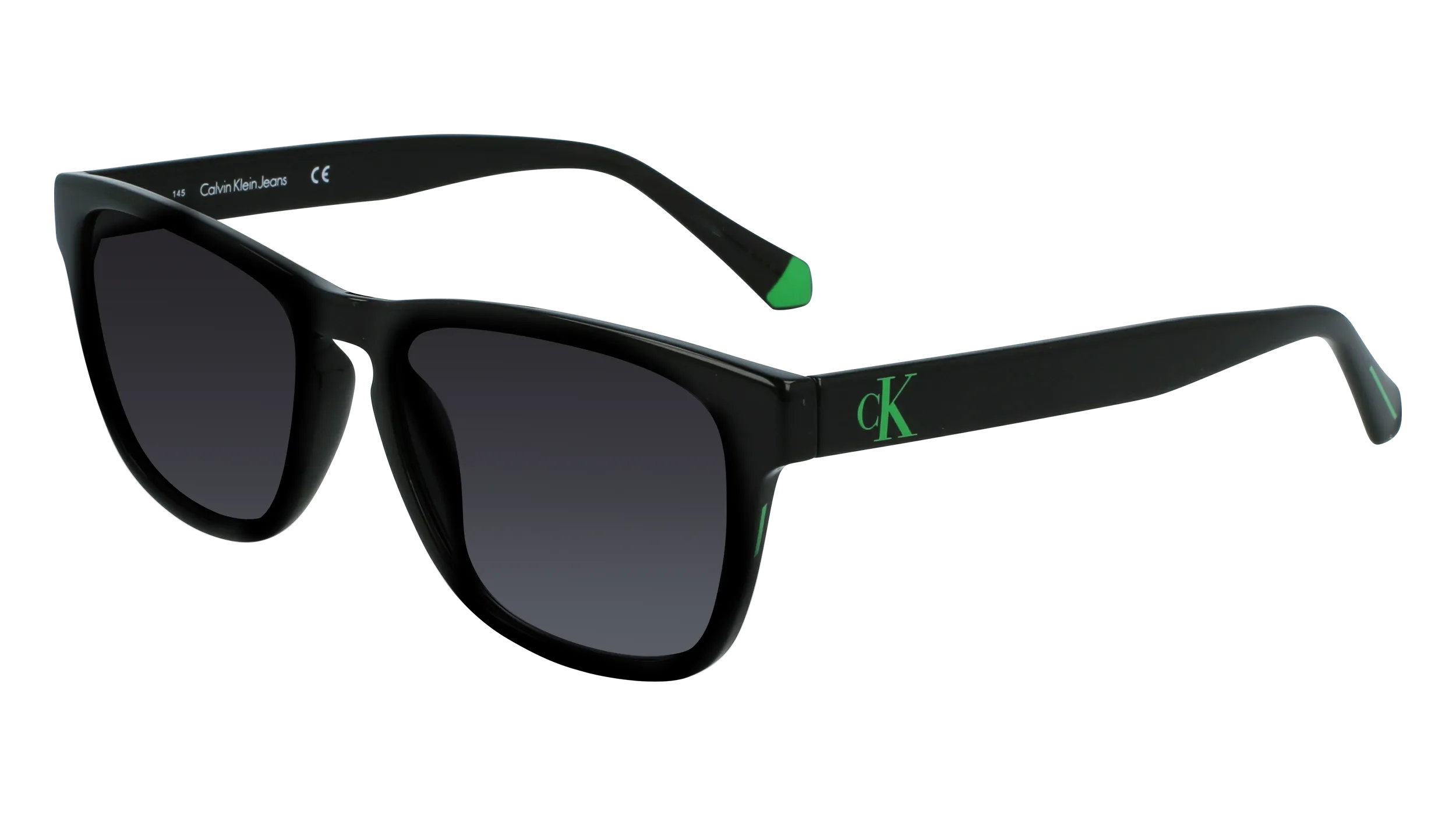 Calvin Klein CKJ21623S 001 Occhiali da sole Iniettato Nero Grigio Squadrata Fotocromatiche Sfumato