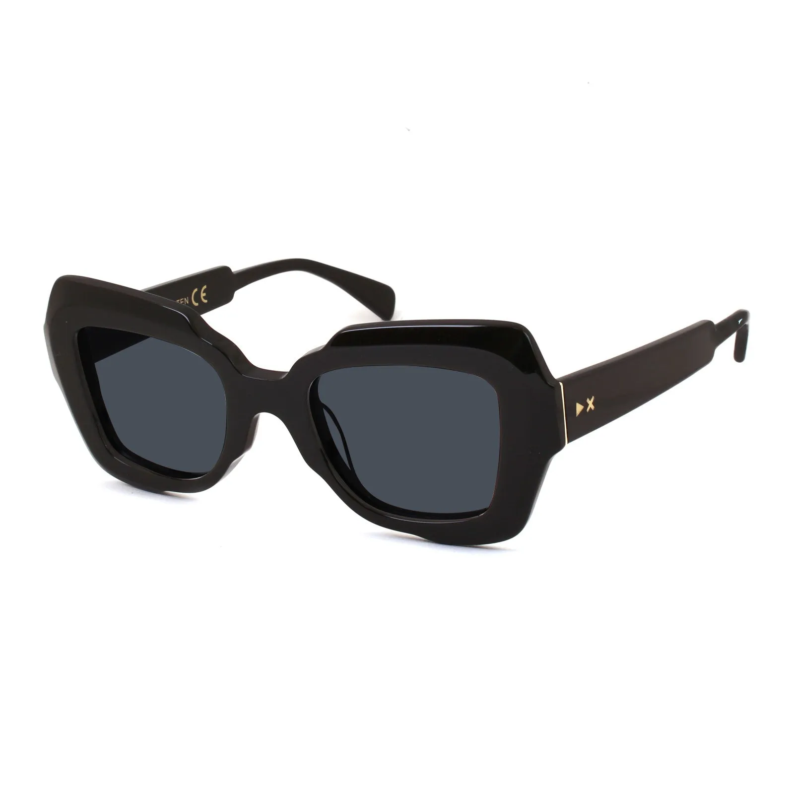 XLAB Lofoten Occhiali da sole Acetato Marmo Bordeaux Marrone Farfalla Polarizzata