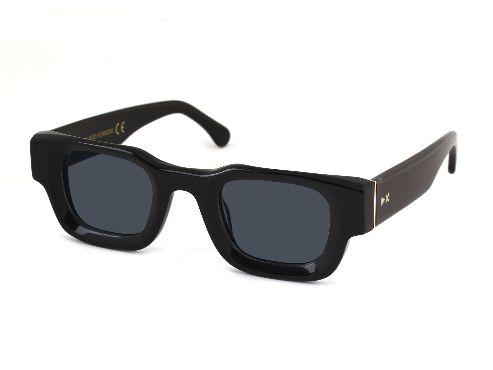XLAB Komodo Occhiali da sole Acetato Tartaruga-rosso Azzurro Squadrata Sfumato