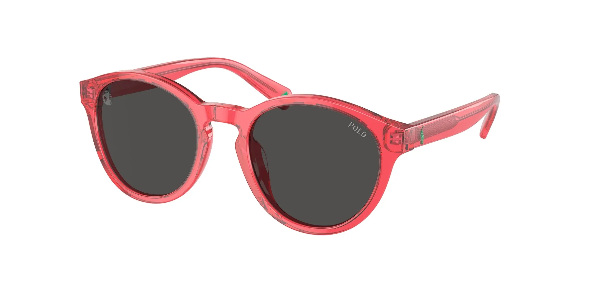 Polo Ralph Lauren PP9505U 609787 Occhiali da sole bambino Acetato Rosa Grigio Rotonda Normale
