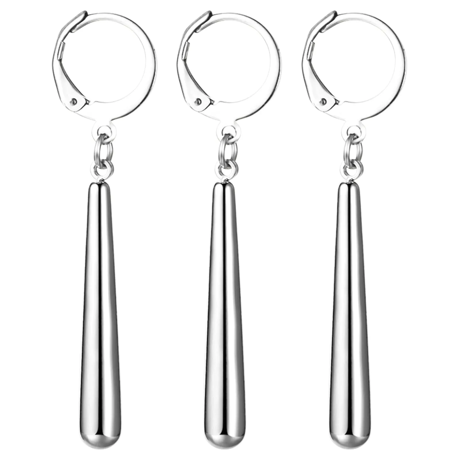 JewelryWe One Piece orecchini da uomo in acciaio inox Roronoa Zoro orecchini a cerchio Huggie orecchini clip on orecchini pendenti anime cosplay gioielli per gli amanti degli anime di Lorenor Zorro