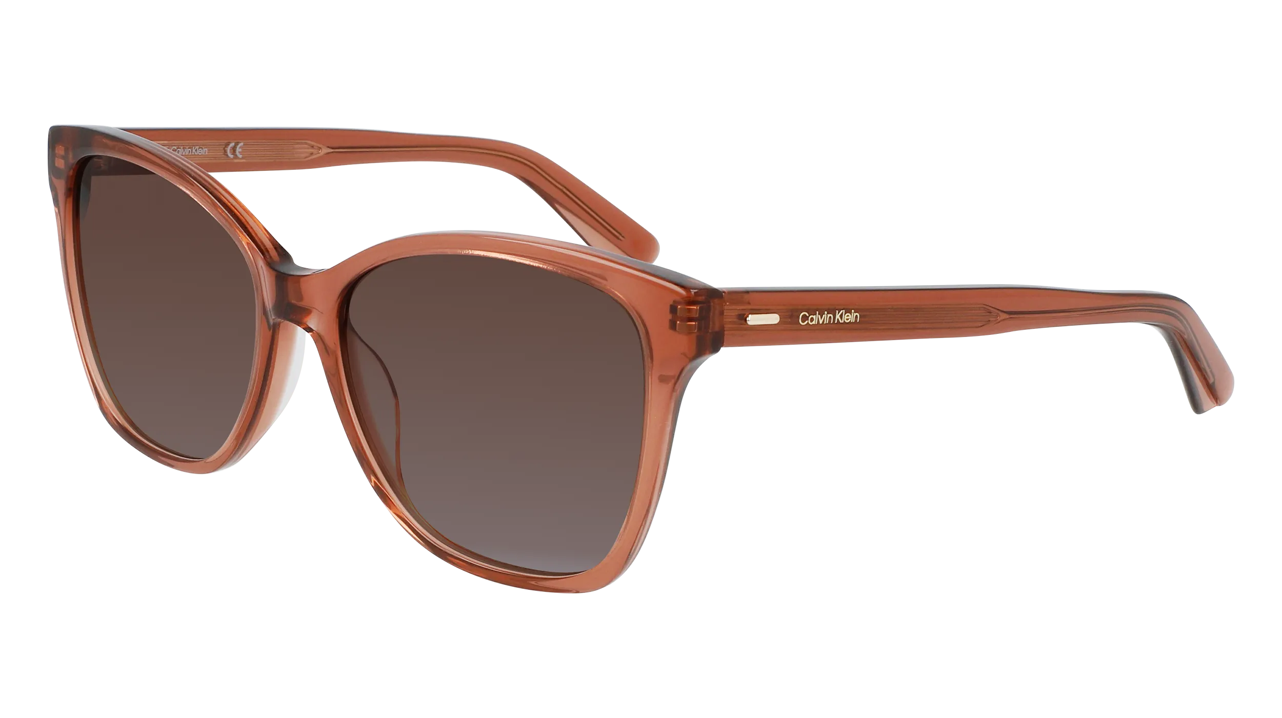 Calvin Klein CK21529S 601 Occhiali da sole Acetato Rosso Marrone Squadrata Fotocromatiche Fotocromatiche