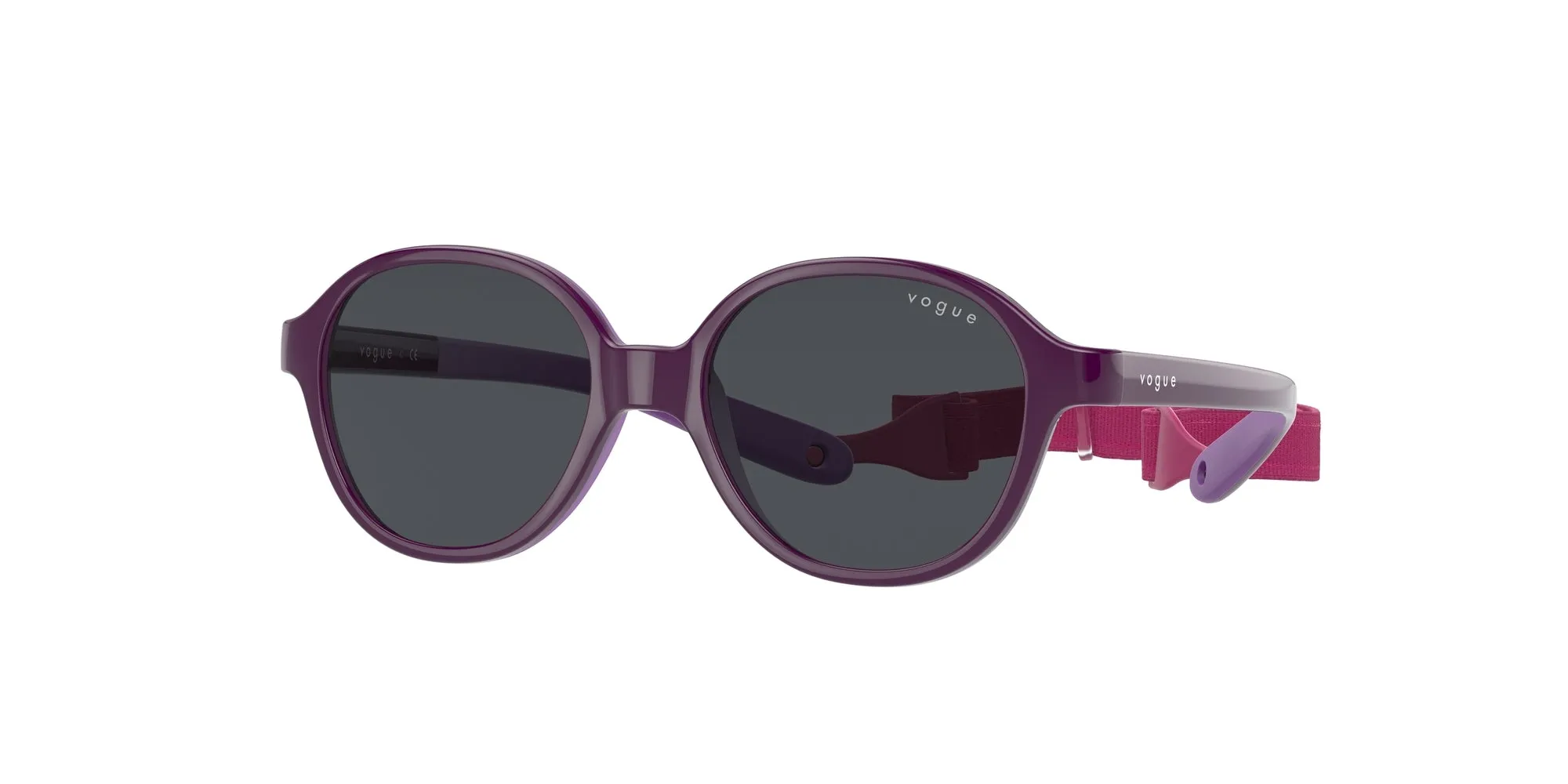 VOGUE EYEWEAR VJ2012 297687 Occhiali da sole bambino Iniettato Viola Grigio Pillow Normale