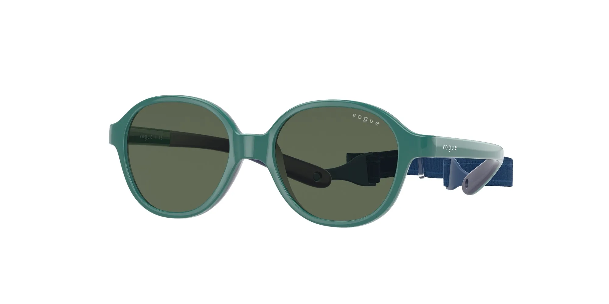 VOGUE EYEWEAR VJ2012 297571 Occhiali da sole Iniettato Verde Verde Pillow Normale