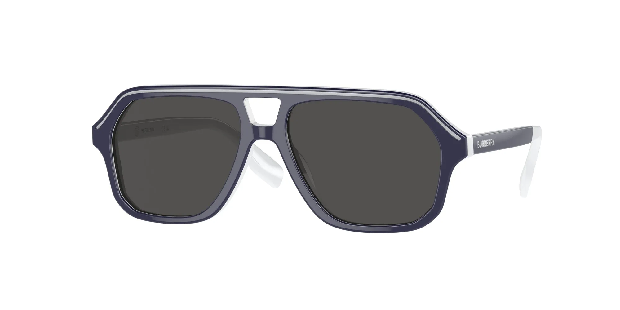 Burberry JB4340 392687 Occhiali da sole Acetato Blu Grigio Geometrica Normale