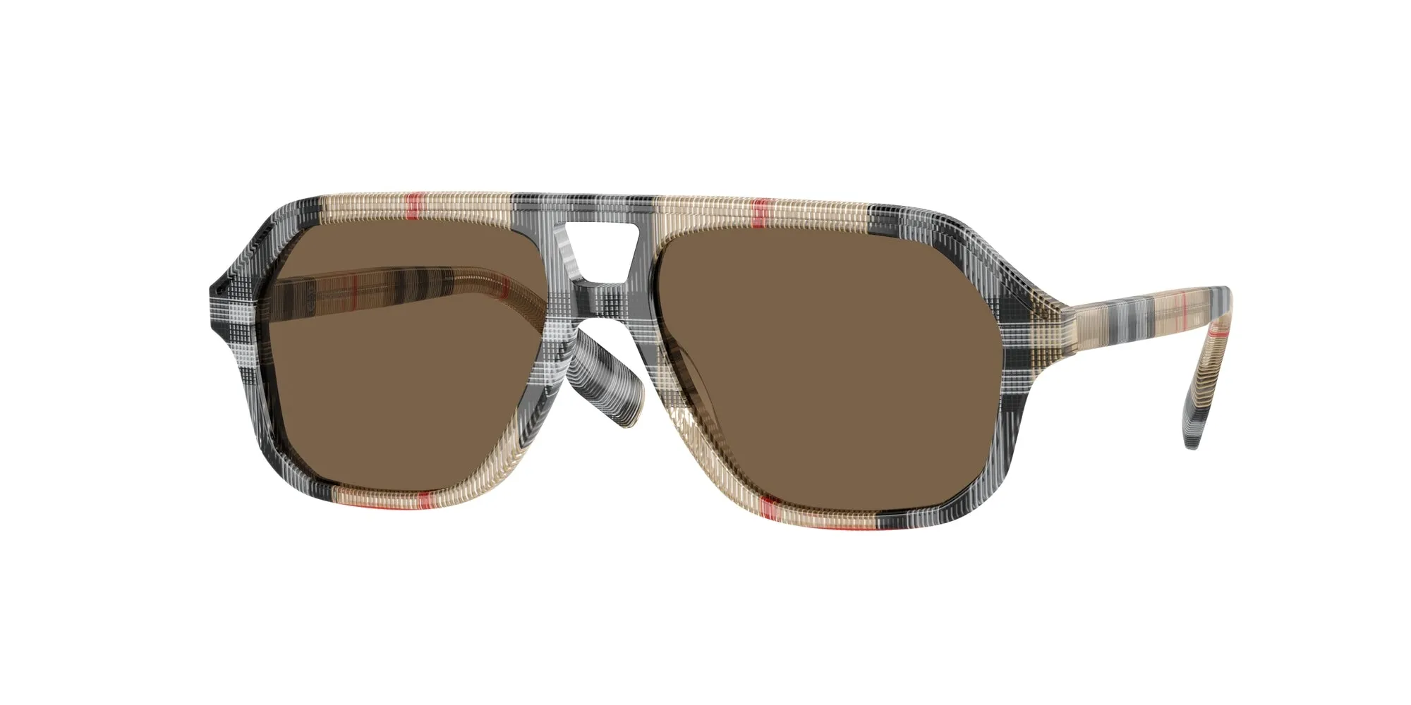 Burberry JB4340 377873 Occhiali da sole Acetato Marrone Marrone Geometrica Normale