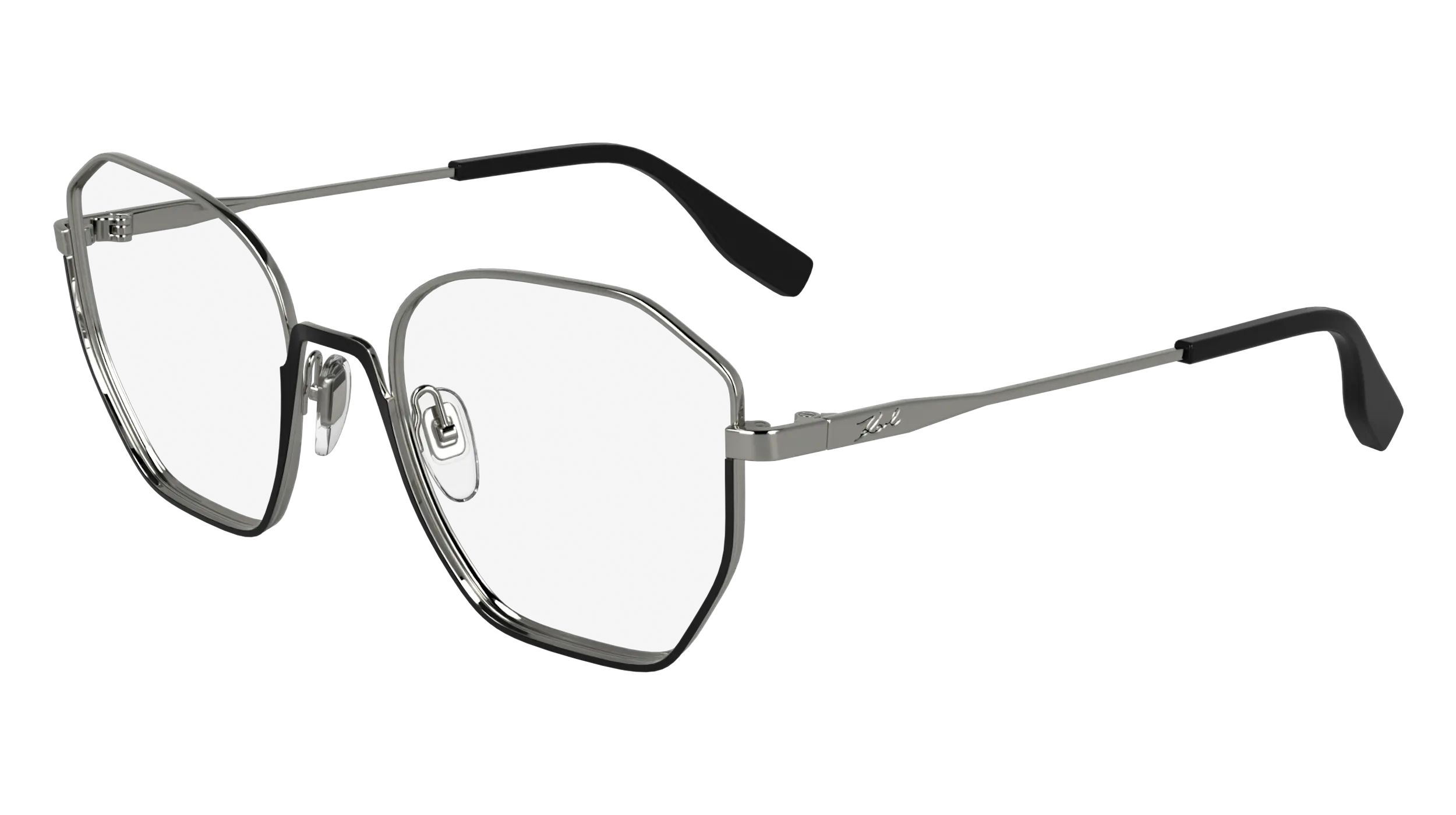 Karl Lagerfeld KL356 044 Montature da vista Metallo Nero Squadrata Normale
