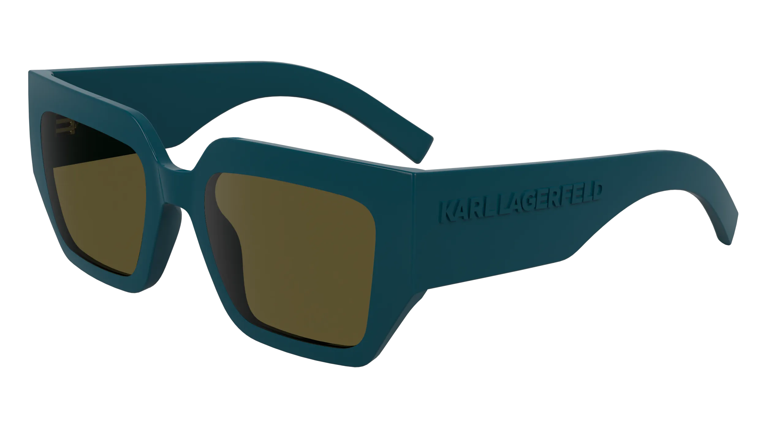 Karl Lagerfeld KL6166S 425 Occhiali da sole Bio-iniettato Petrolio Squadrata Normale
