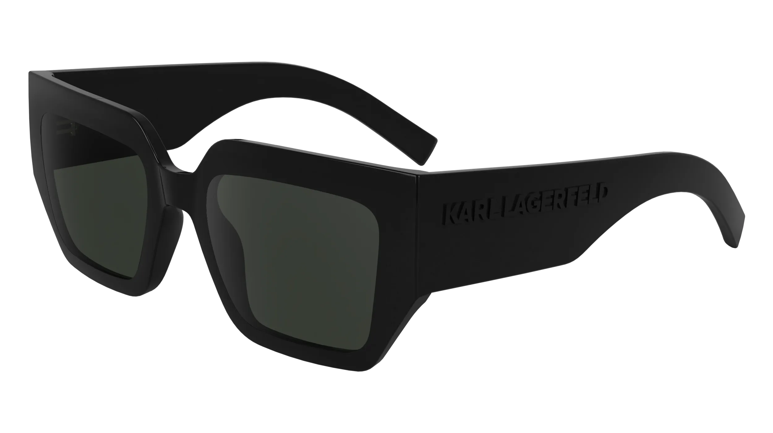 Karl Lagerfeld KL6166S 001 Occhiali da sole Bio-iniettato Nero Squadrata Normale