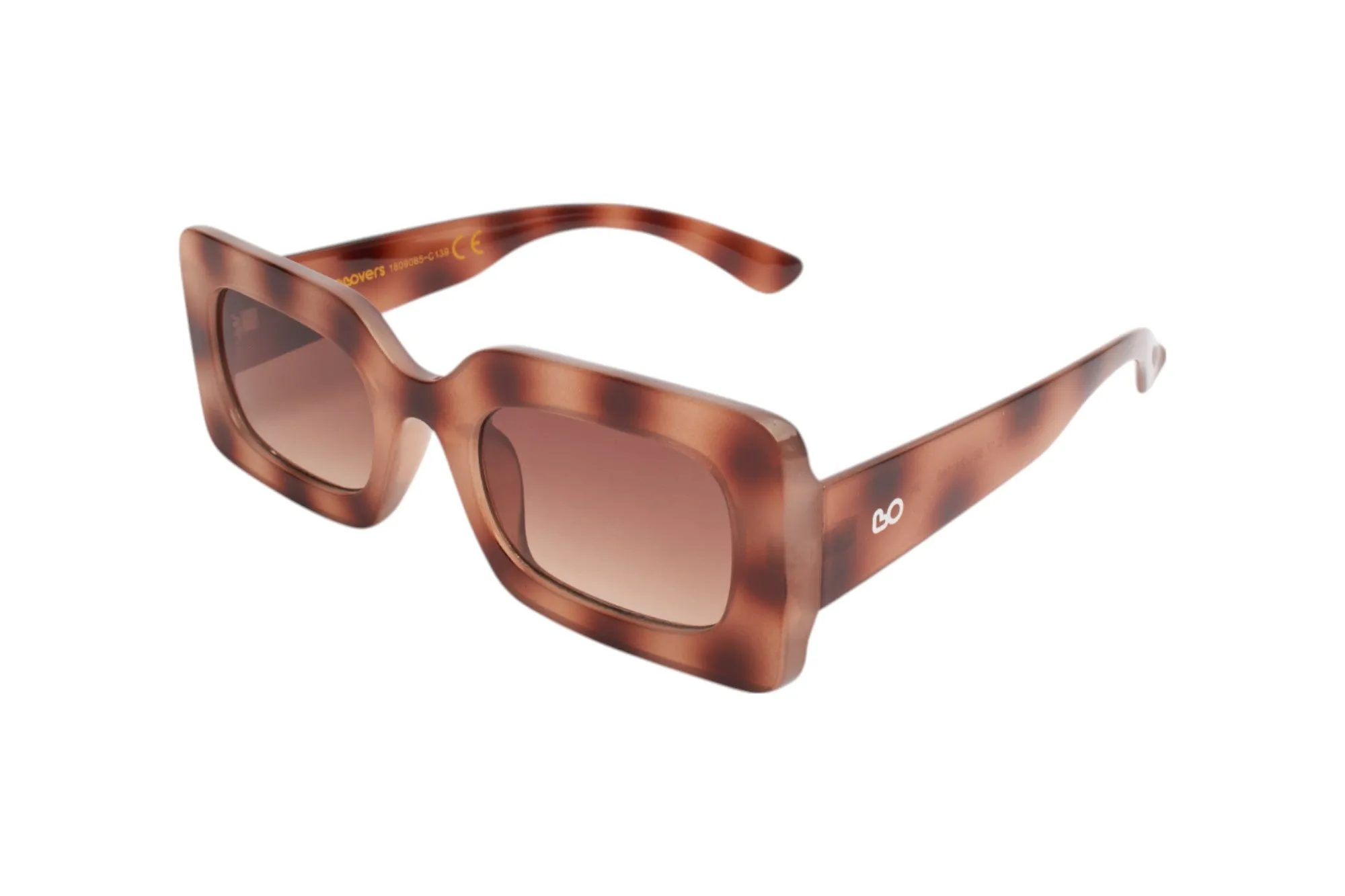 SUN LOVERS Donna Sun Lovers SLS8060 Tartaruga scuro/Marrone sfumato Occhiali da sole Policarbonato Tartaruga Marrone Squadrata Normale Sfumato