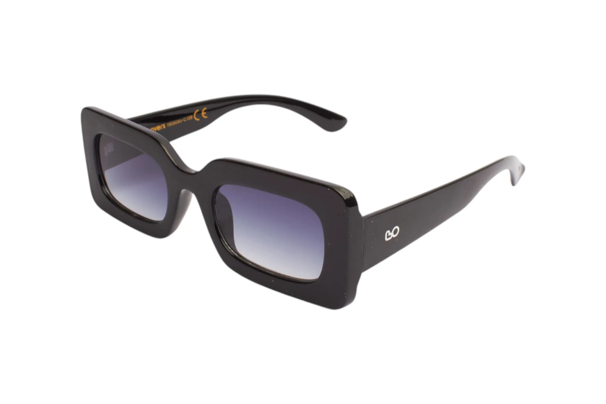 SUN LOVERS Donna Sun Lovers SLS8060 Nero/Fumo sfumato Occhiali da sole Policarbonato Nero Grigio Squadrata Normale Sfumato