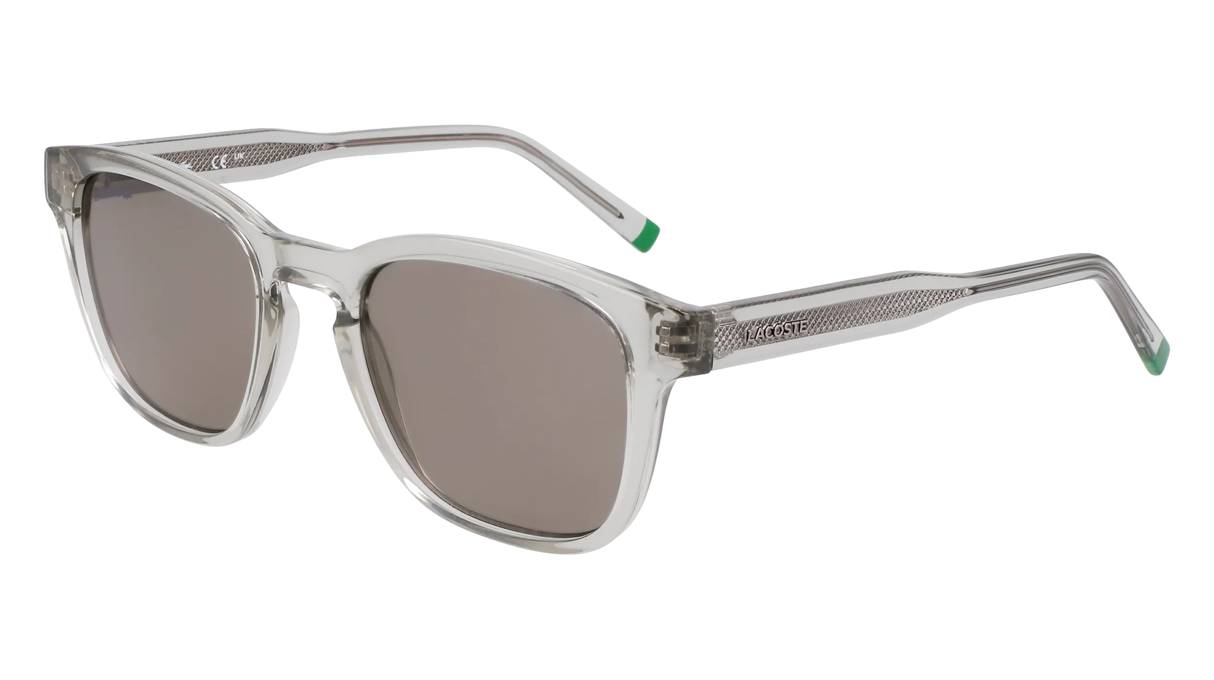Lacoste L6026S 038 Occhiali da sole Bio-iniettato Grigio Squadrata Normale Normale