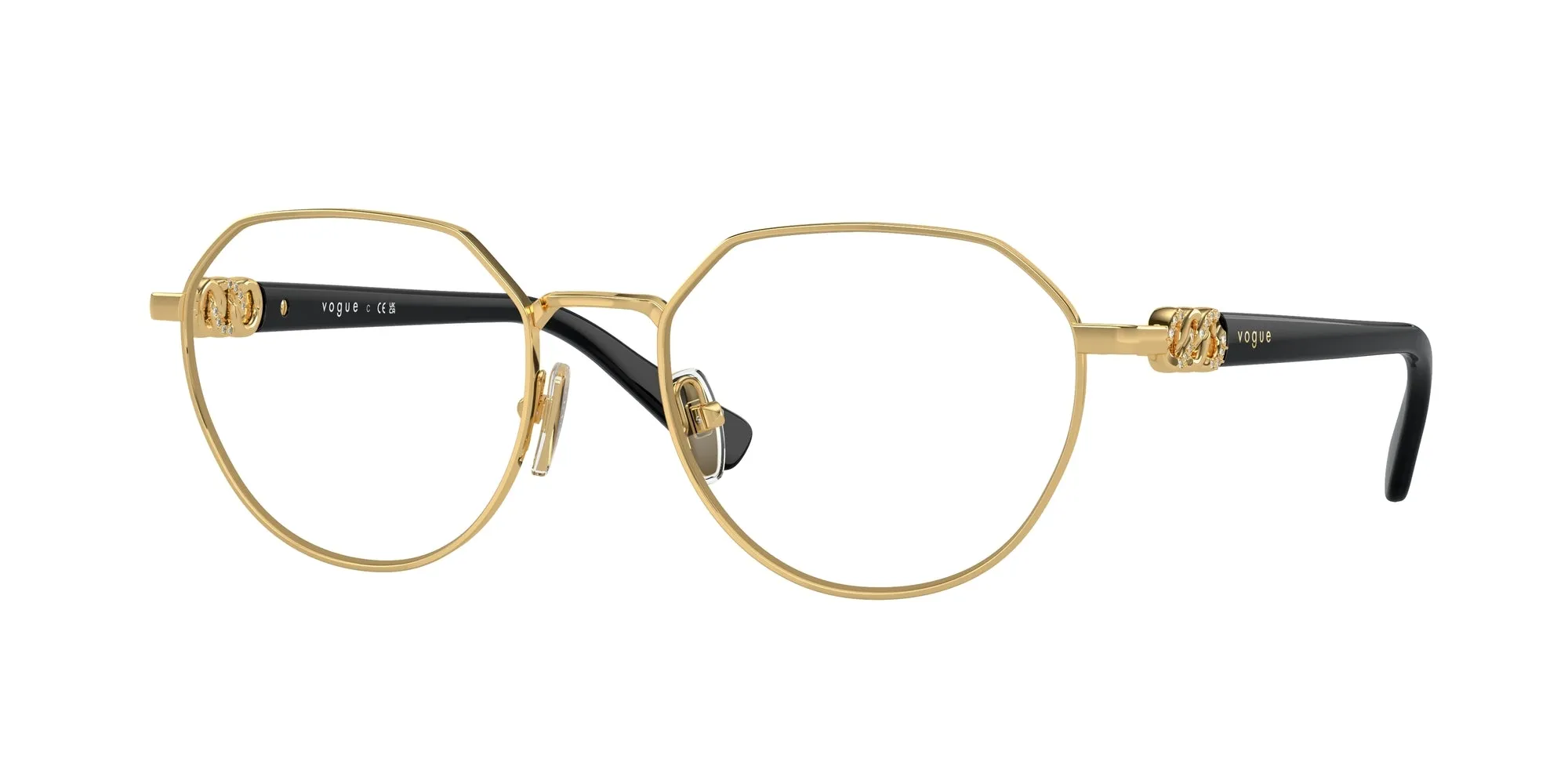 VOGUE EYEWEAR VO4311B 280 Montature da vista Metallo Oro Geometrica Normale