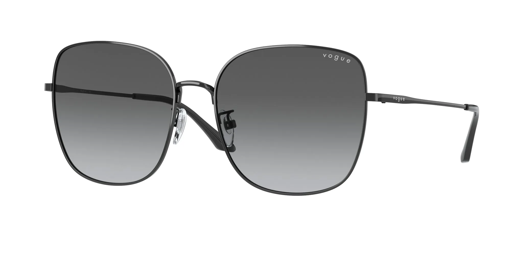 VOGUE EYEWEAR VO4237SD 352/11 Occhiali da sole Metallo Nero Grigio Squadrata Normale Sfumato