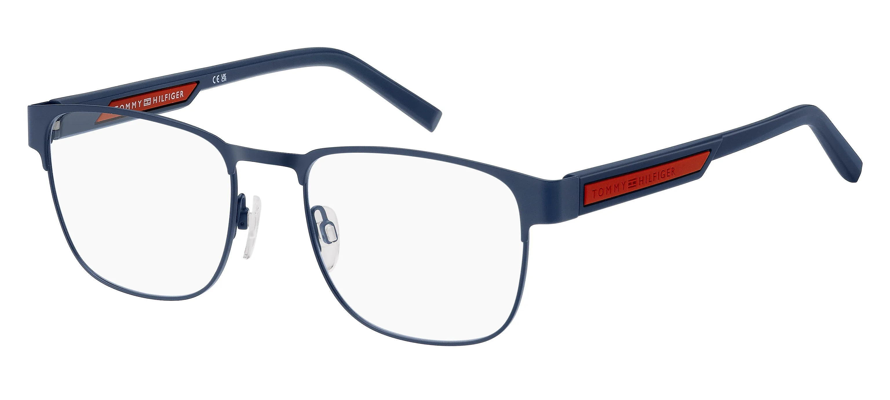 Tommy Hilfiger TH 2090 WIR Montature da vista Acciaio Blu opaco Squadrata