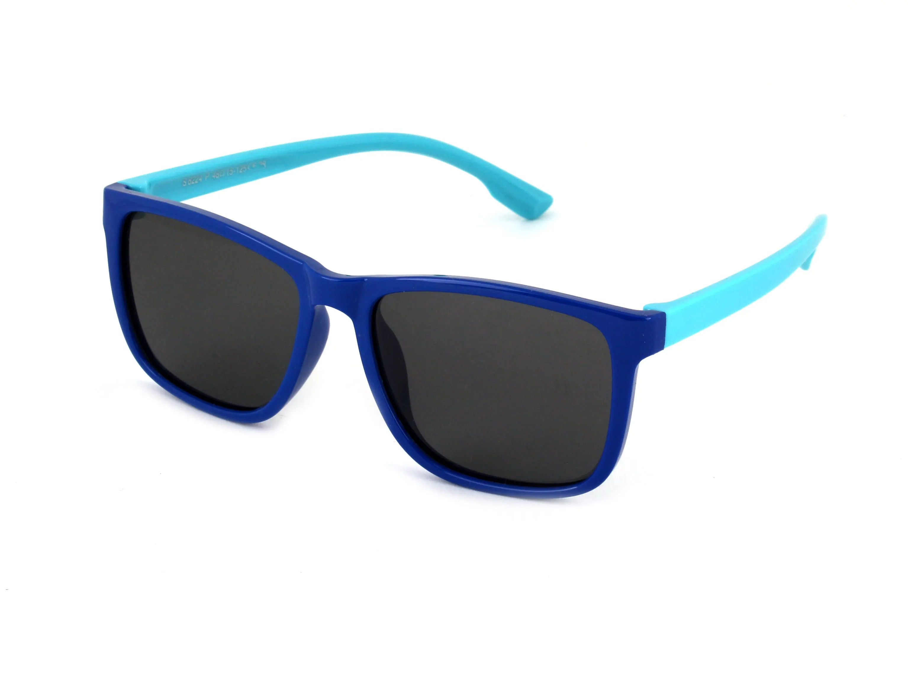 EXIT Bambino OCCH. SOLE BAMB. PLAST. S8224 C.28 BLU-AZZURRO/FUMO *3P Occhiali da sole bambino Plastica Blu Grigio Avvolgente Polarizzata