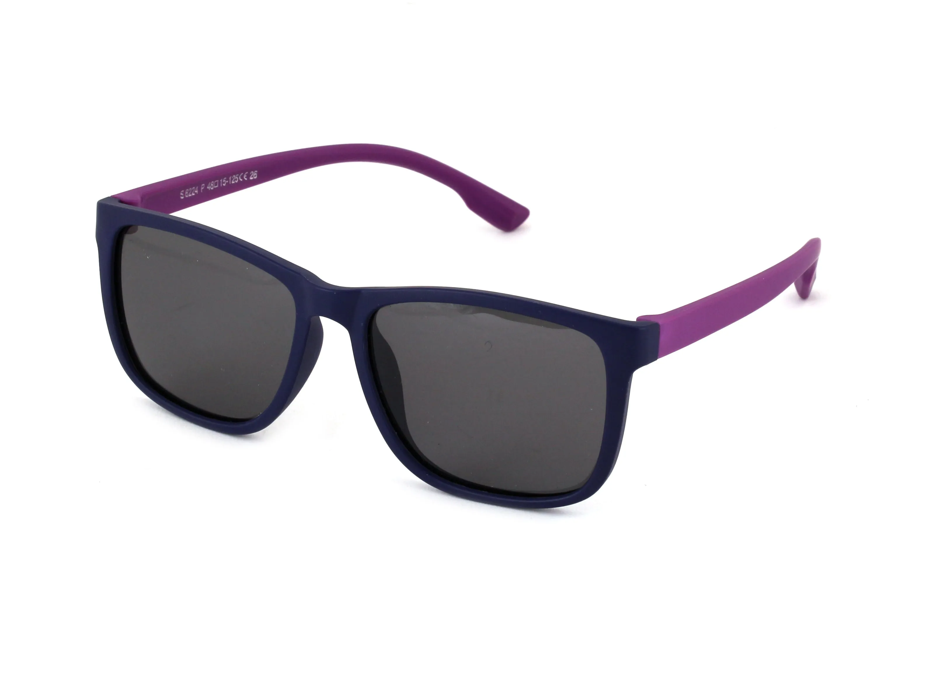 EXIT Bambino OCCH. SOLE BAMB. PLAST. S8224 C.26 BLU SCURO OP-VIOLA/FUMO *3P Occhiali da sole bambino Plastica Blu Grigio Avvolgente Polarizzata