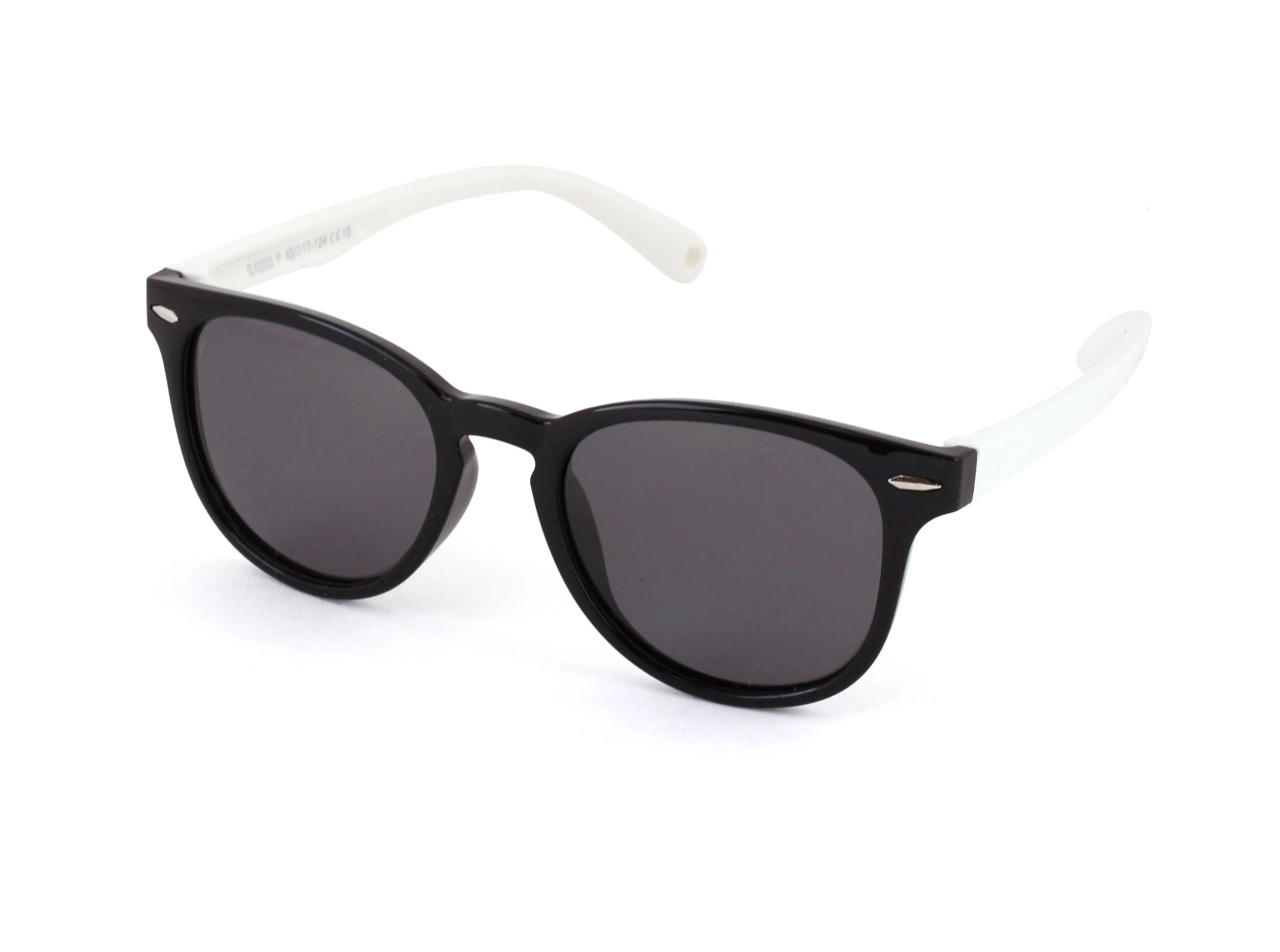EXIT Bambino OCCH. SOLE BAMB. PLAST. S8223 C.15 NERO LUC.-BIANCO/FUMO *3P Occhiali da sole bambino Plastica Nero Grigio Pantos Polarizzata