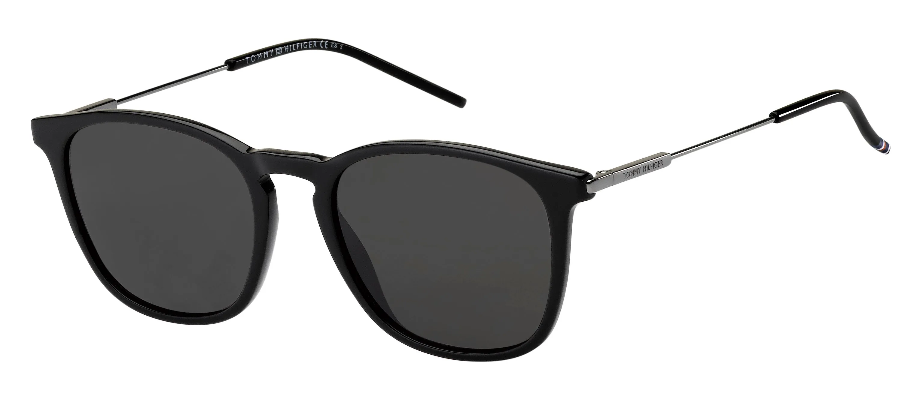 Tommy Hilfiger TH 1764/S 807/IR Occhiali da sole Acetato Nero Grigio Rotonda Normale
