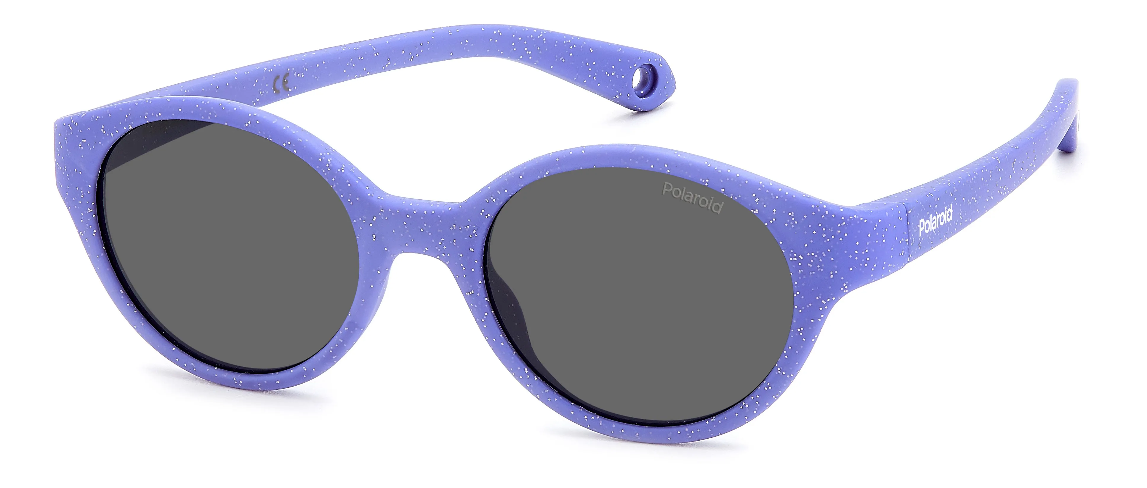 Polaroid PLD K007/S MW2/M9 Occhiali da sole bambino Plastica Viola Grigio Rotonda Polarizzata